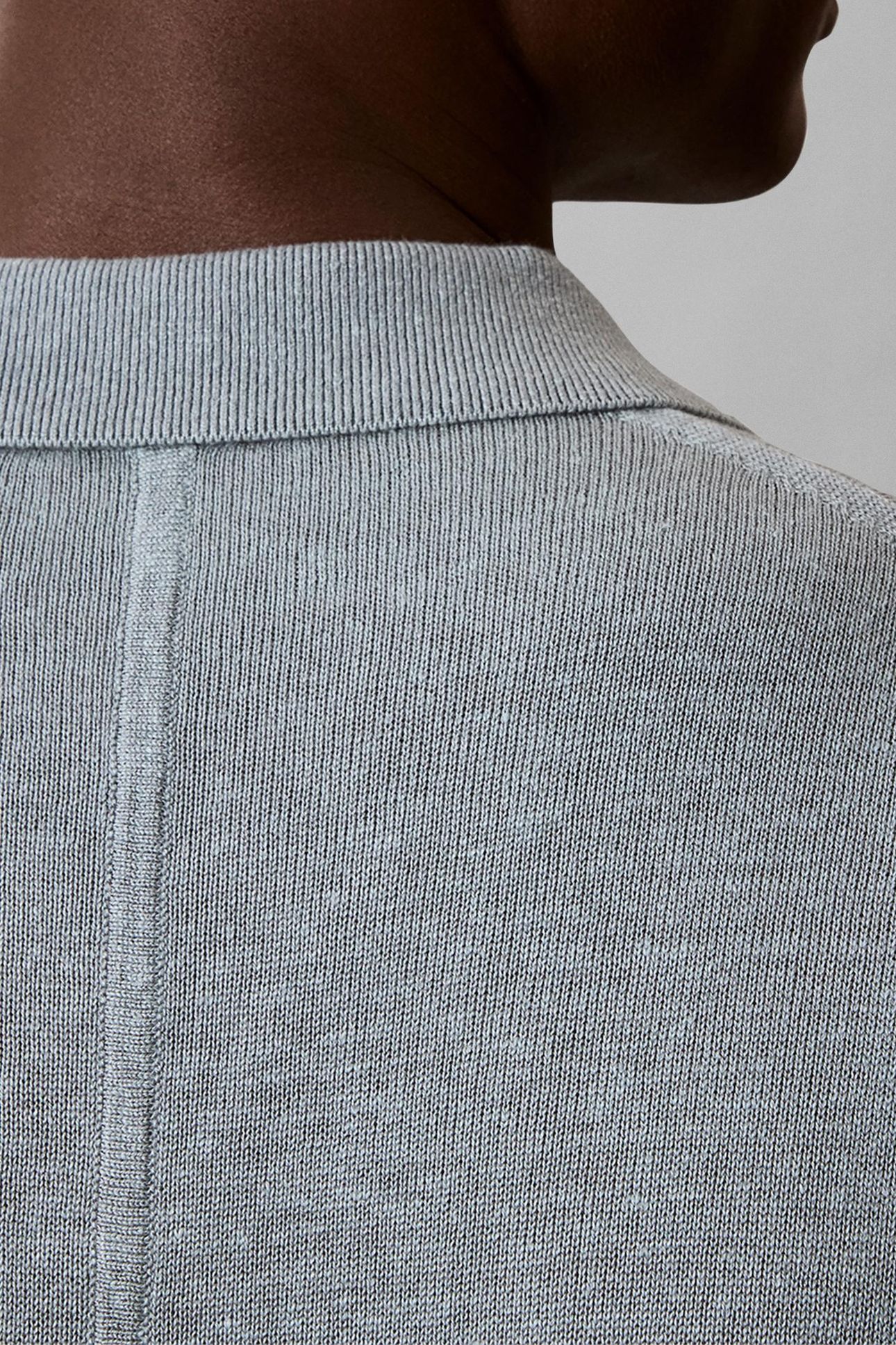 SS LINEN BLEND JOHNNY SWEATER FROSTED SPRUCE 4