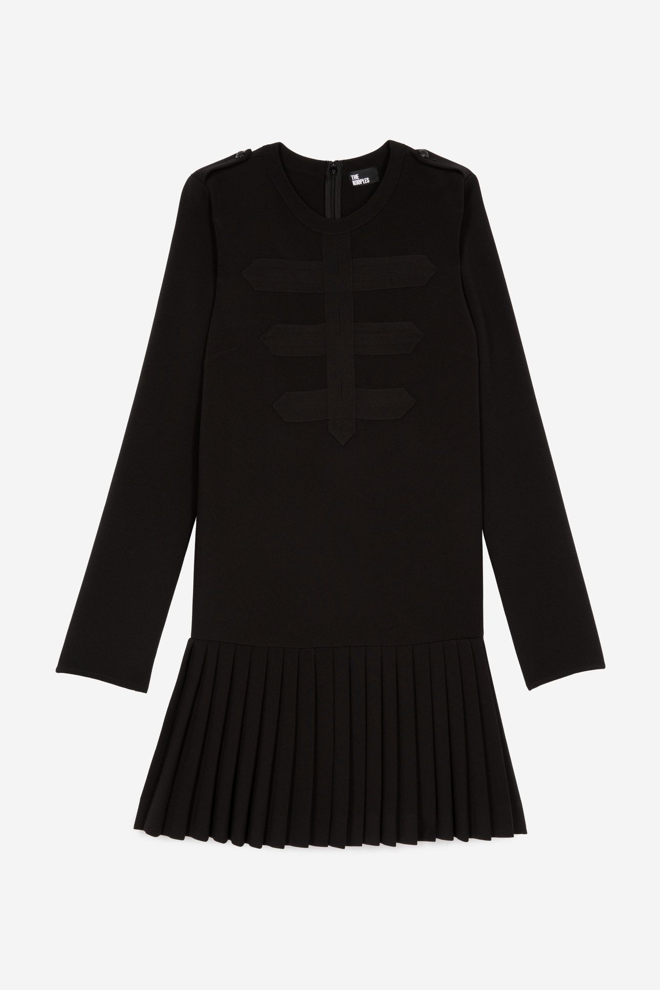 SHORT DRESS WITH LONG SLEEVES BLACK 2
