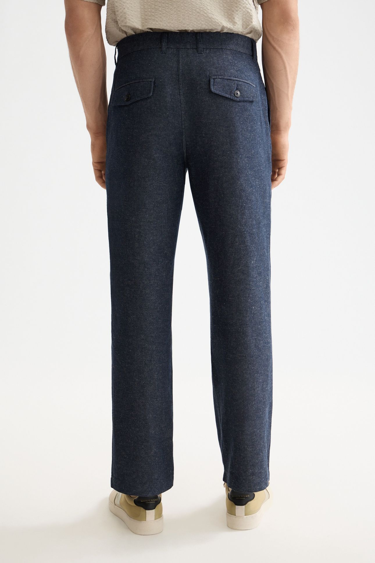 OTIS - COTTON LINEN TWILL RELAXED STRAIGHT FIT CHINO SKY CAP 2