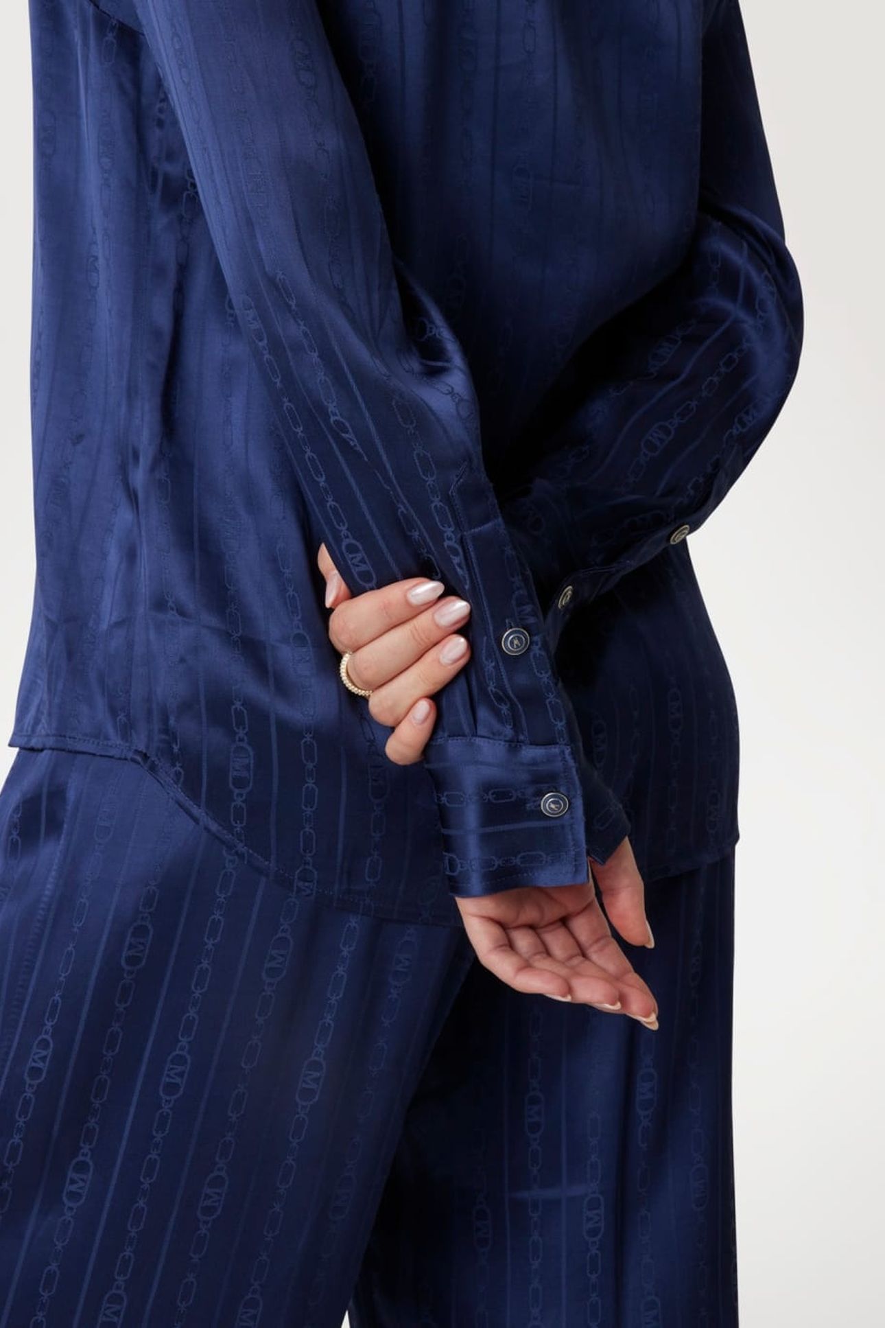 MELISSA SHIRT NAVY MONOGRAM JACQAU 9