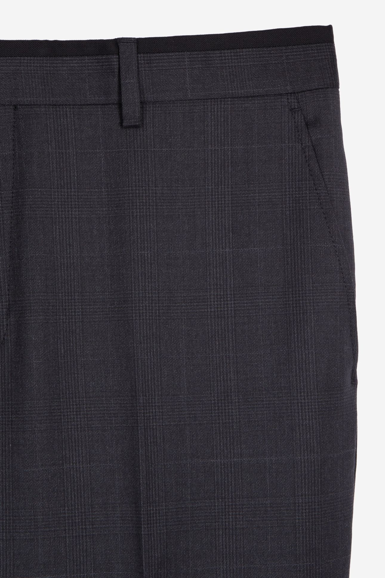 CHECKERED SUIT JACKET DARK GREY 5