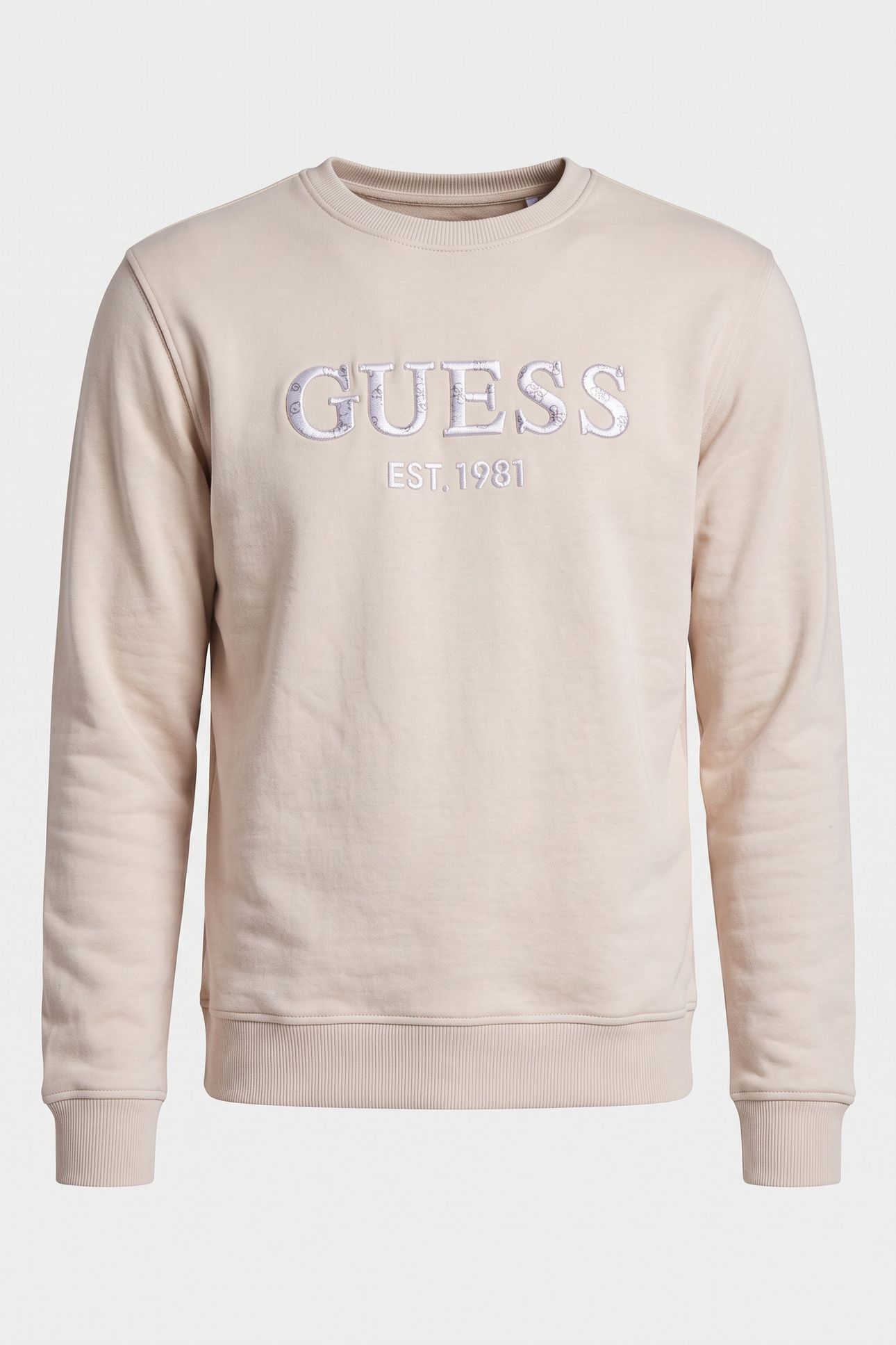 GUESS ECO BEAU CN SWEATSHIRT RESORT SAND 3