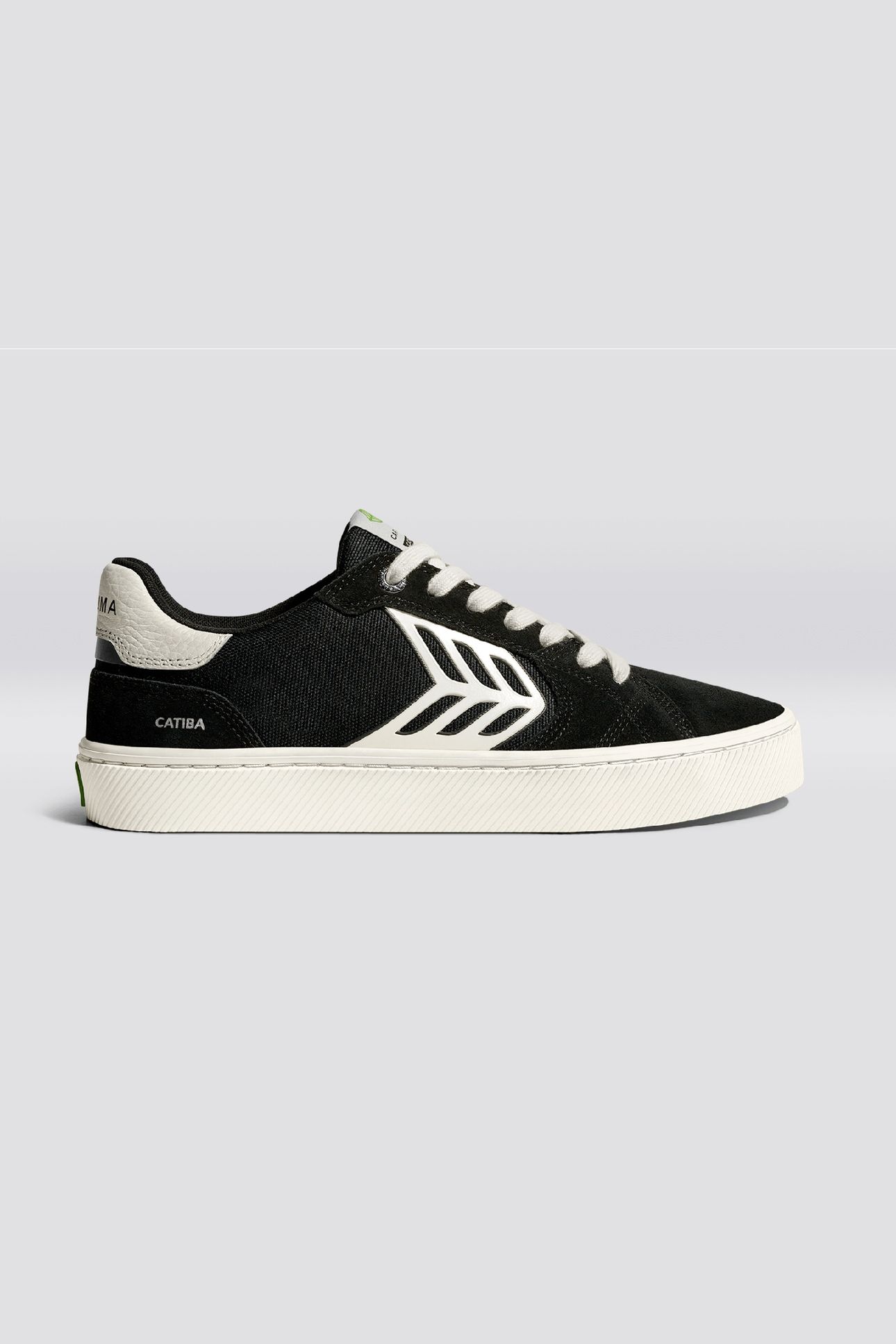 CATIBA PRO 2.0 SUEDE AND CORDURA BLACK IVORY LOGO 1