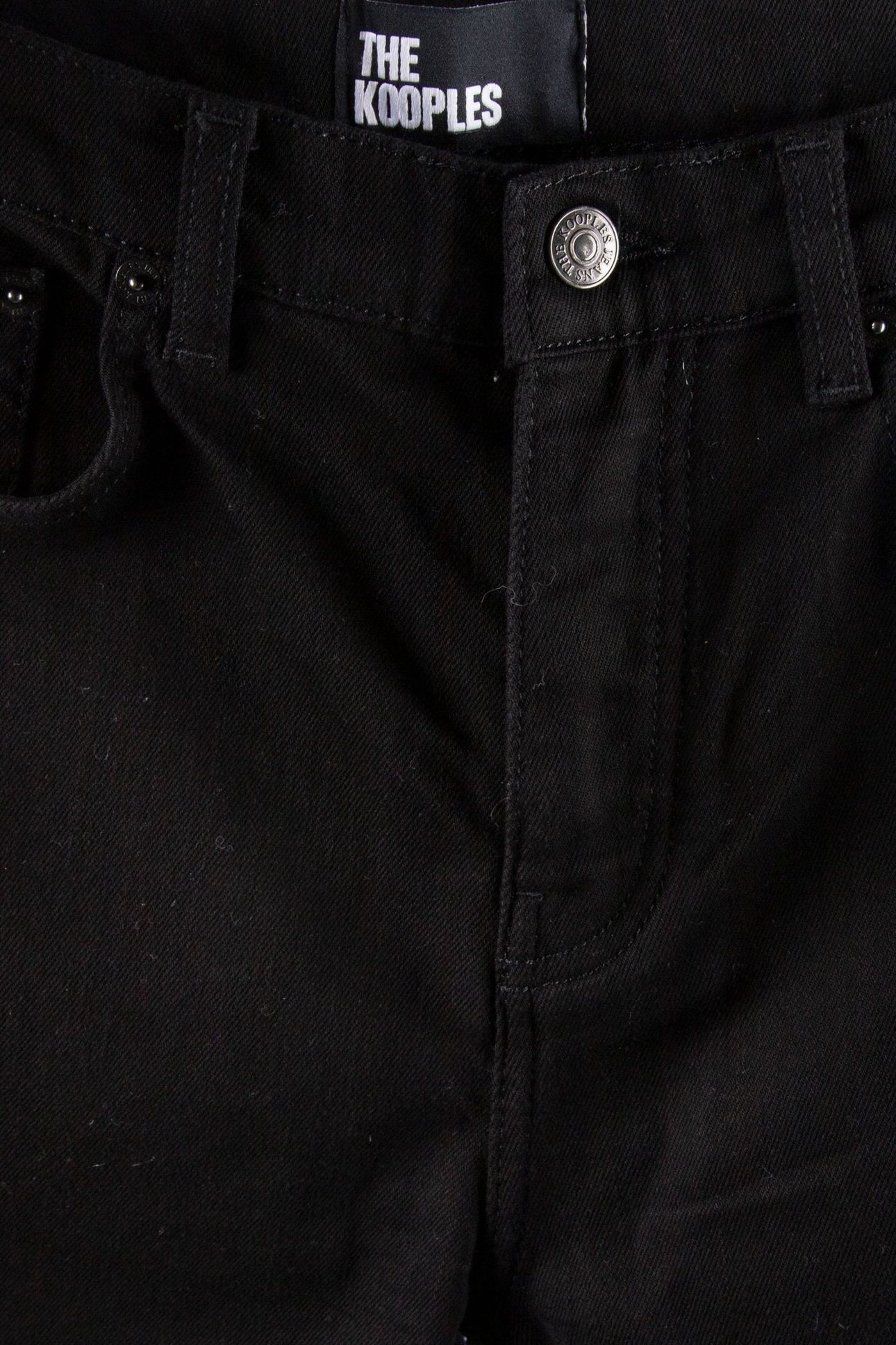 SLIM BLACK DENIM JEANS BLACK BRUT 4