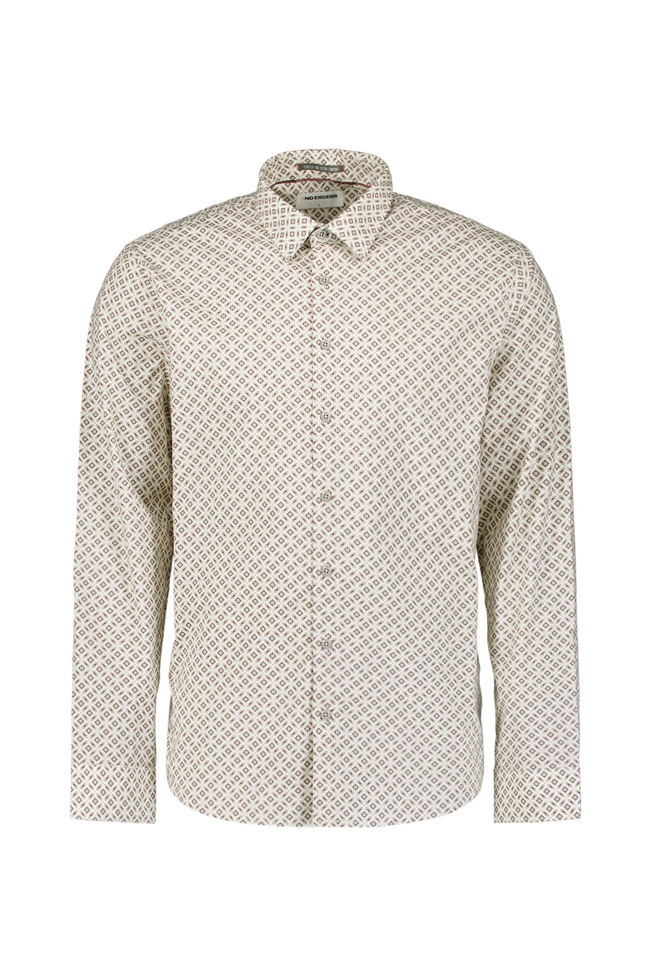 SHIRT STRETCH ALLOVER PRINTED OLD PINK 1