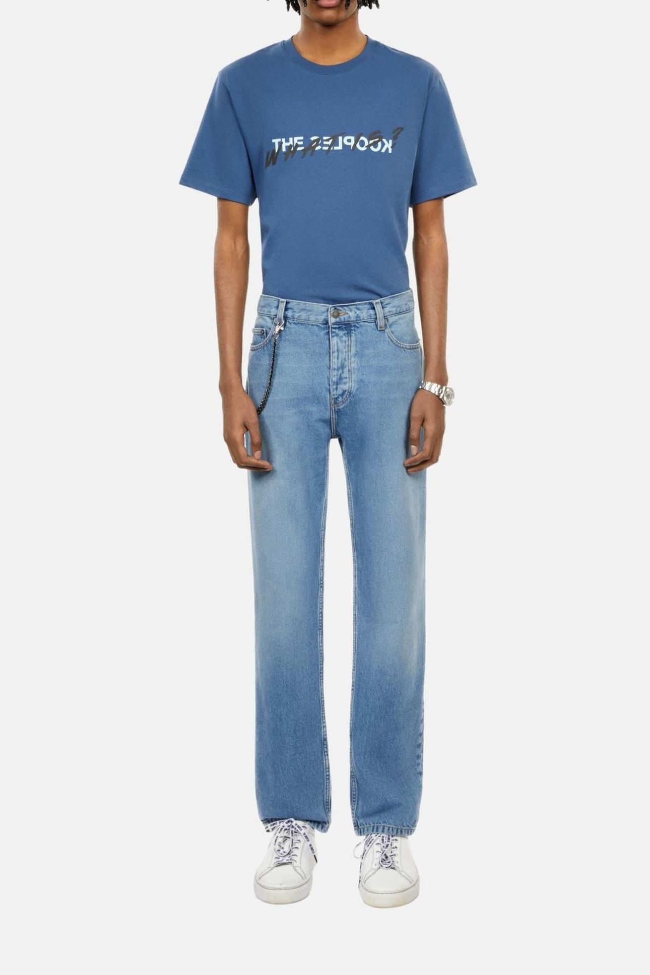 BLUE STRAIGHT JEANS BLUE DENIM 3