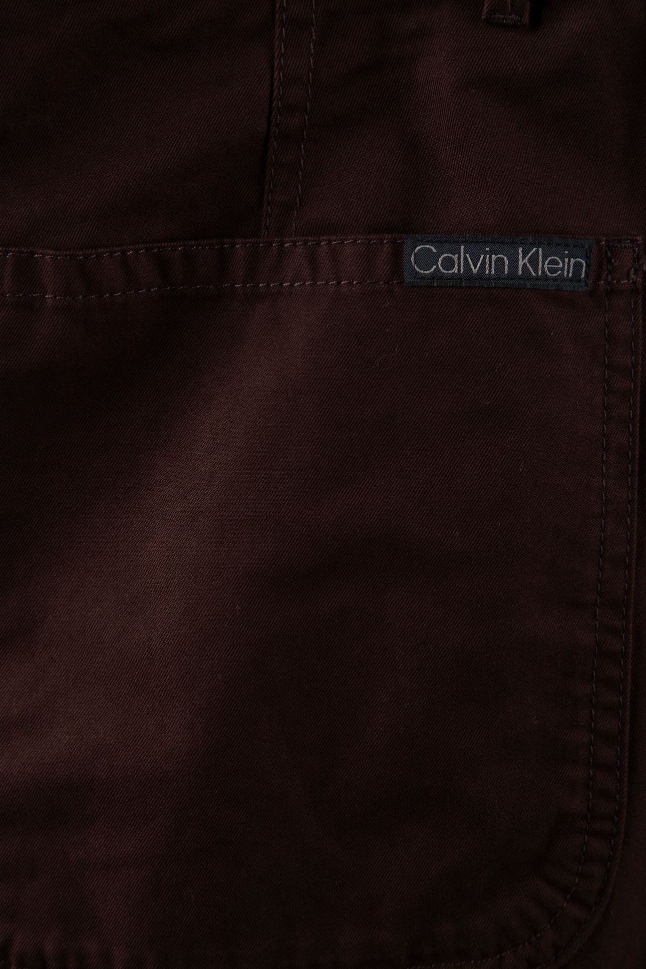 STRAIGHT COTTON TWILL PANT RICH BROWN 4