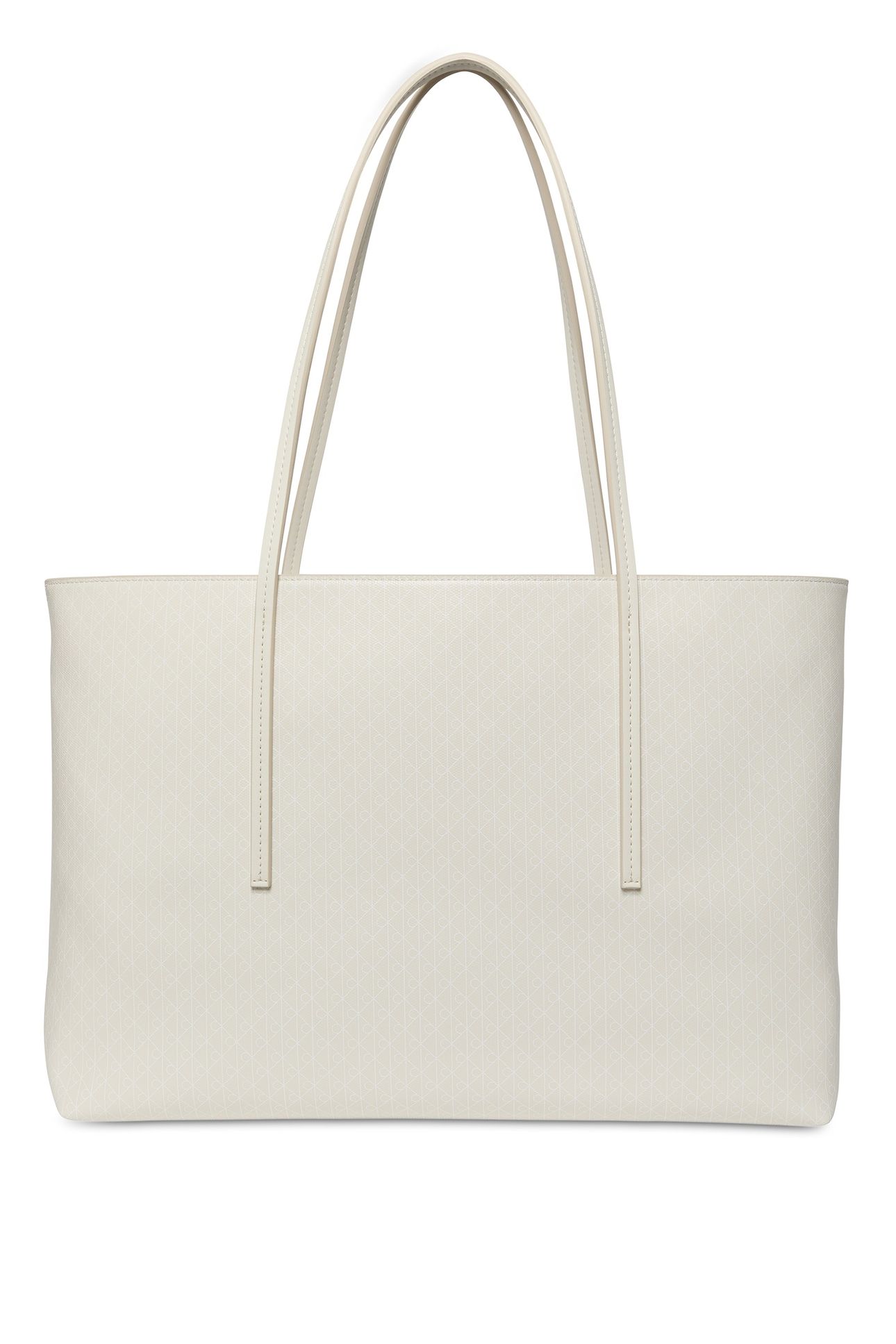 EMBLEM ALL-OVER PRINT TOTE BAG WITH POUCH LILY WHITE 4