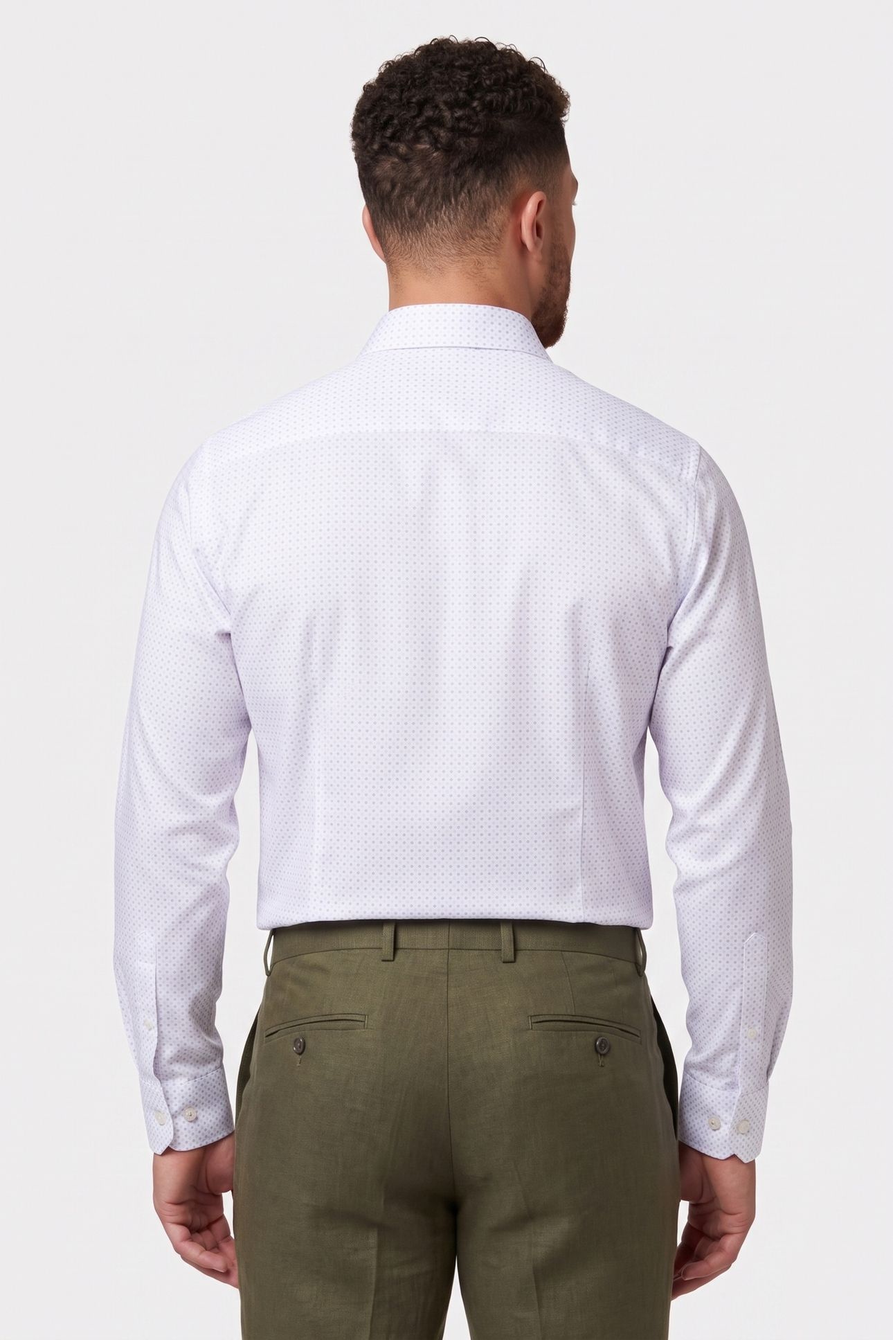 SLIM PERF SOLID SHIRT BLUE MULTI 2