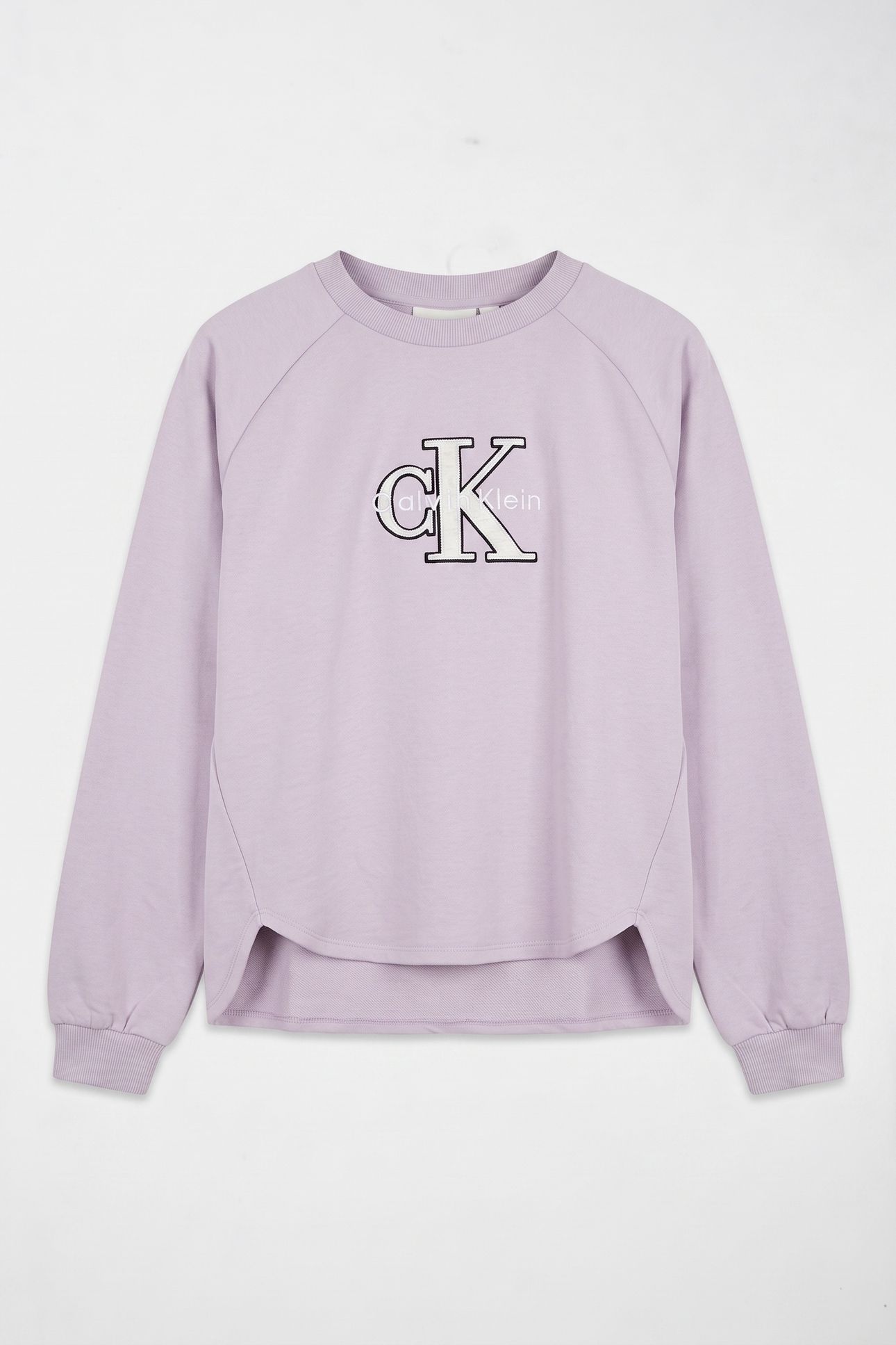 GIRLS FASHION MONOLOGO CREW NECK ORCHID PETAL 2