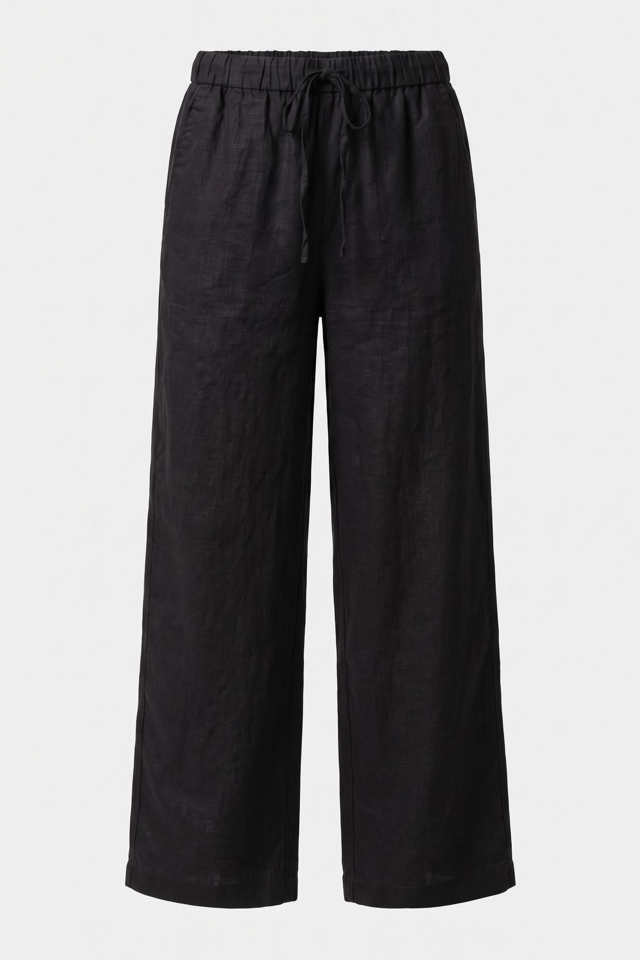 LUDVIG LINEN TROUSERS BLACK 3