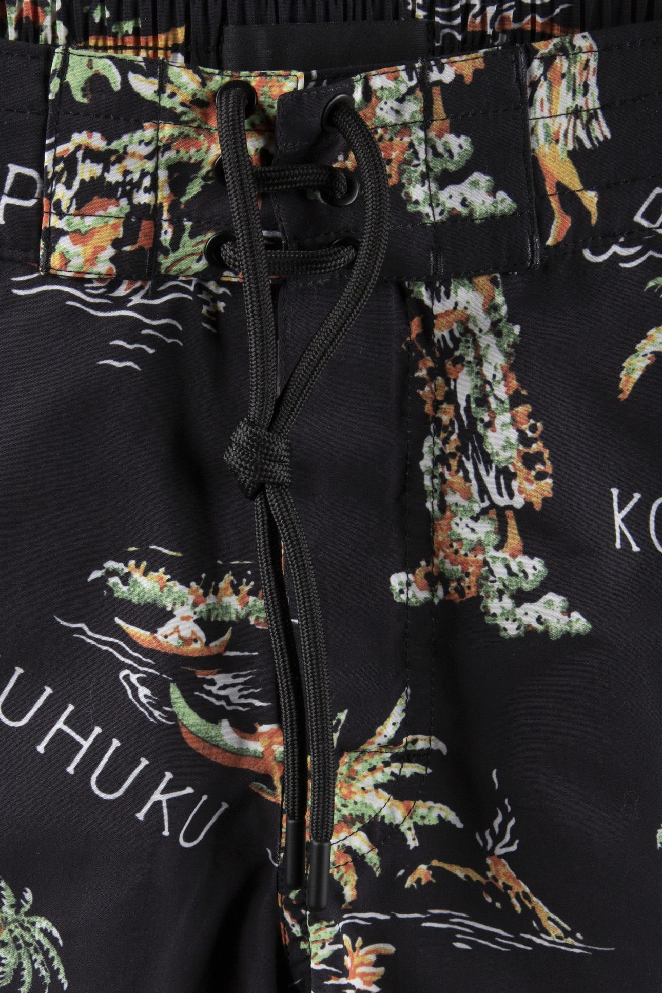 ALOHA PRINT SWIMSUIT BLACK 4
