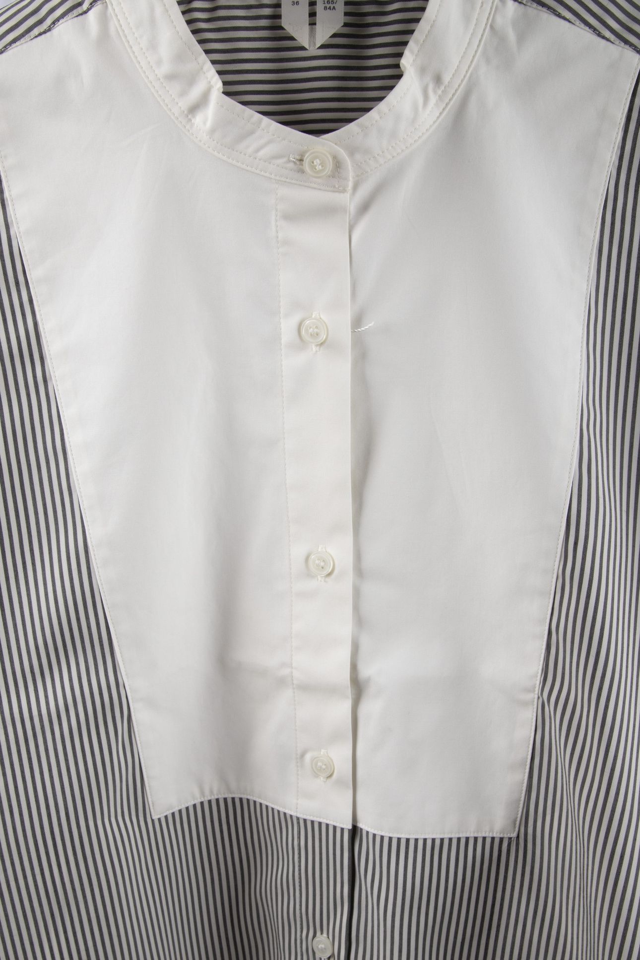 HAGA CONTRAST BIB SHIRT WHITE 4