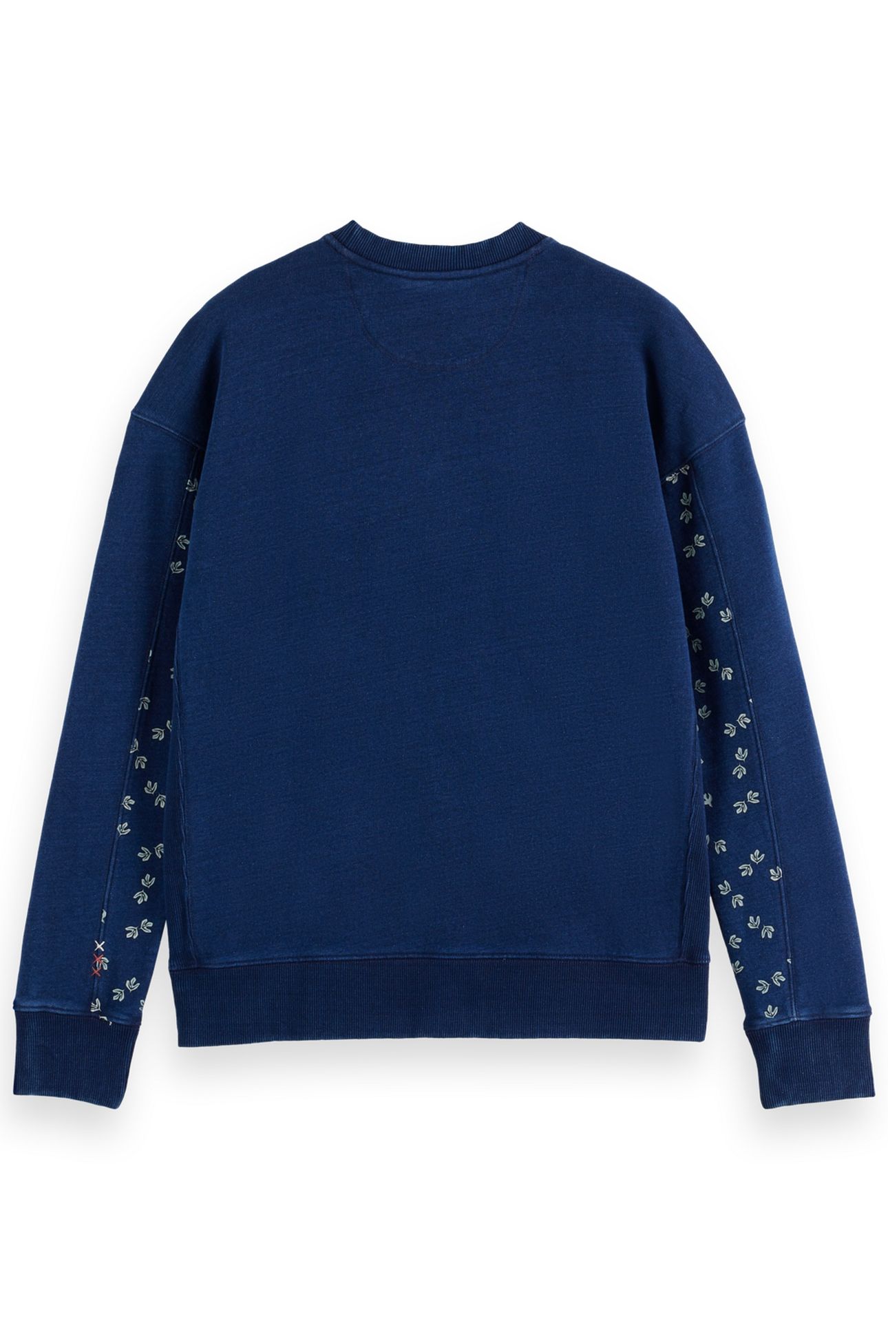 INDIGO CREW NECK SWEAT WITH PRINT DETAILS INDIGO 5