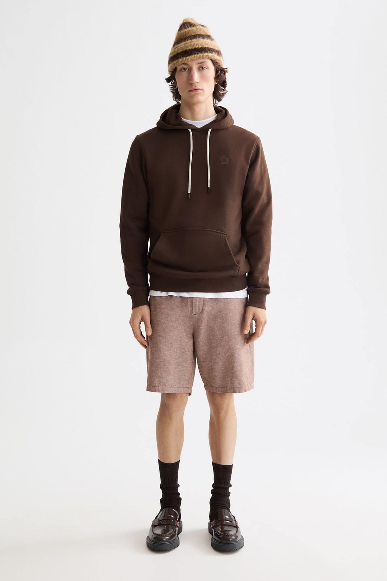 SEASONAL CORE - FAVE - COTTON LINEN BERMUDA SOFT SILT 1