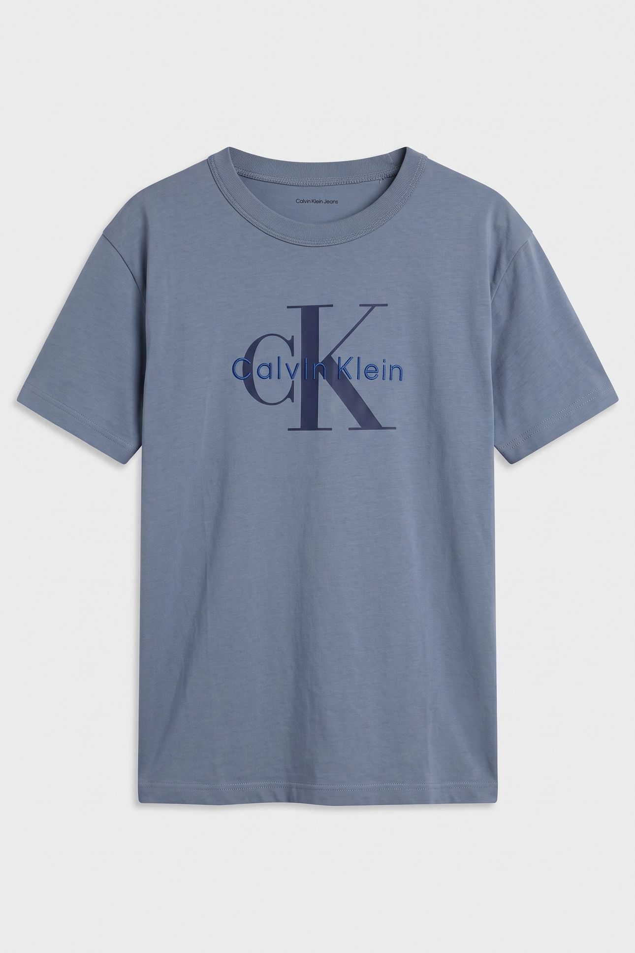 BOYS LIGHT MONOLOGO S/S T-SHIRT SATIN BLUE 2