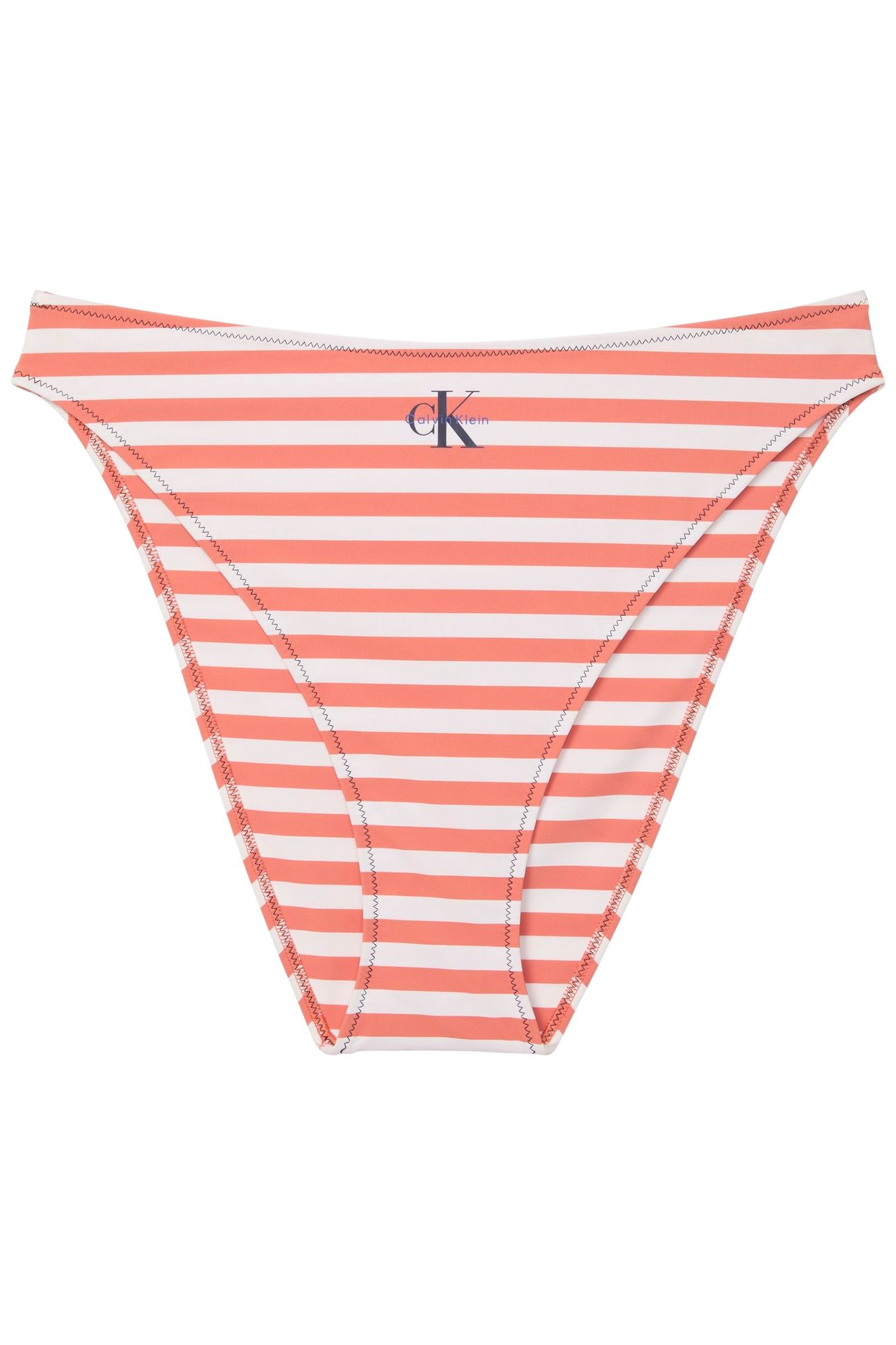 HIGH LEG BIKINI STRIPE ACORN ORANGE 4