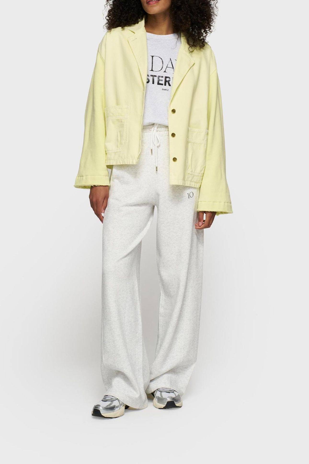 BOXY JACKET TWILL PASTEL YELLOW 1
