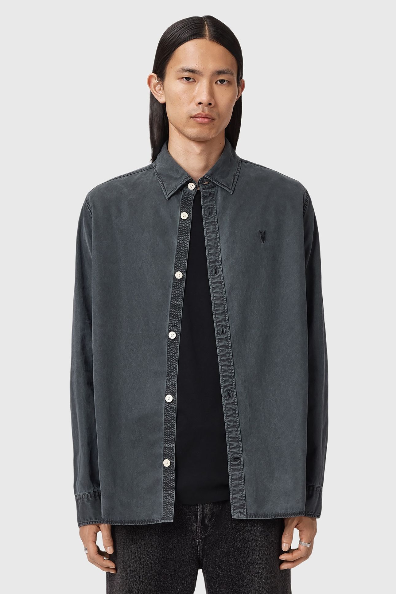 BODHI LS OVERSHIRT BLAINN BLACK 2