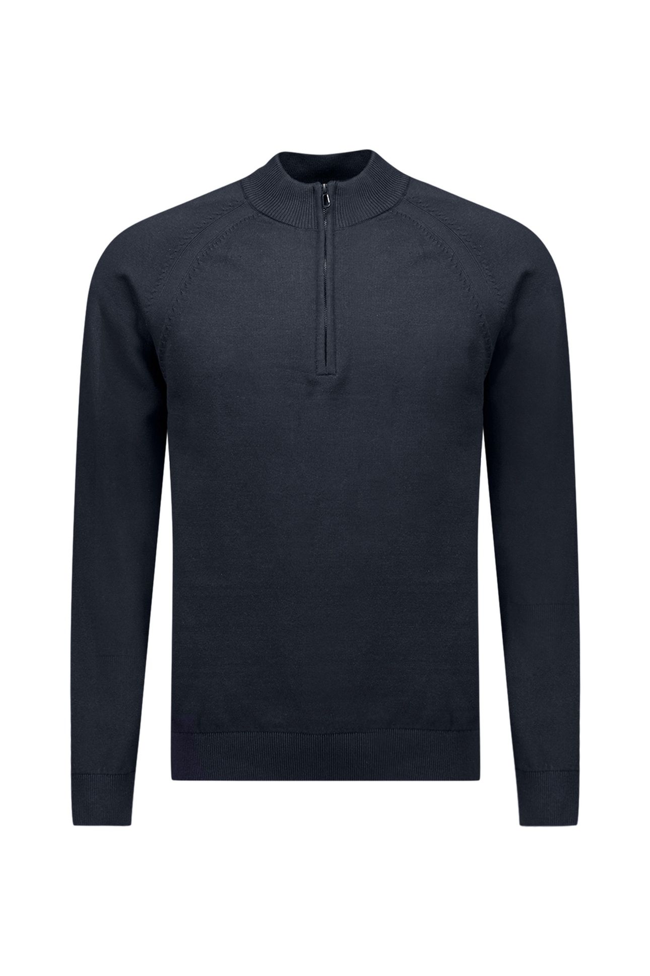 PULLOVER HALF ZIP HIGH COLLAR SOLID NIGHT 5