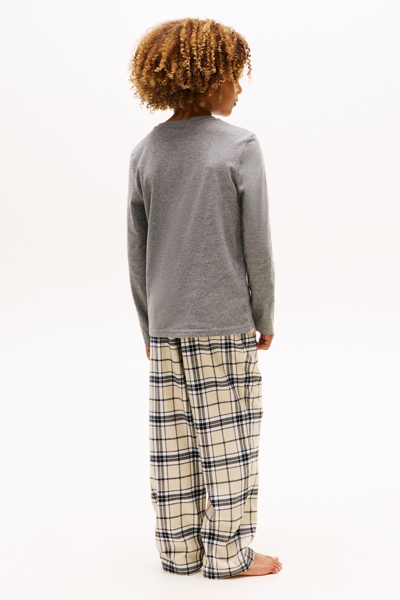 BOYS 2-PACK LS TEE MEDIUM GREY HT/BLACK 5