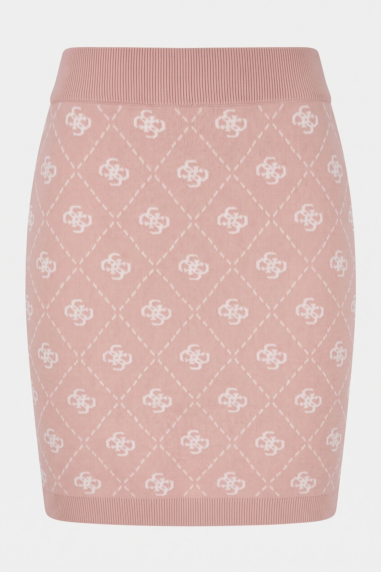 GUESS ECO SARAH 4G SKIRT SWTR MELLOW PINK AND CREA 3