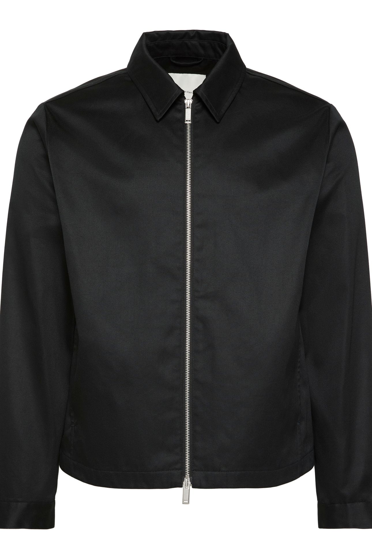 LS COTTON WING COLLAR JACKET BLACK 5