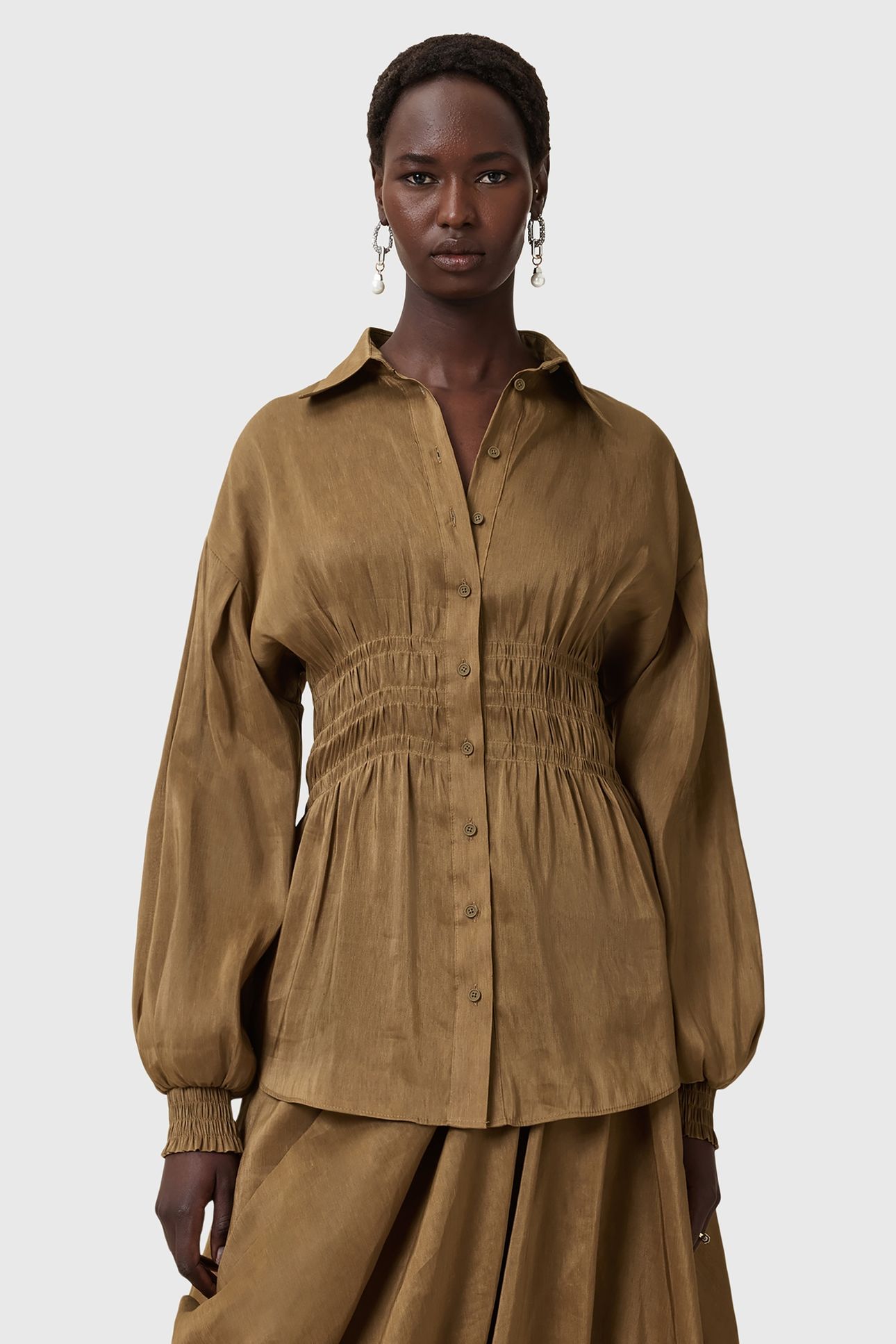 STACI SHIRT BREEN BROWN 2