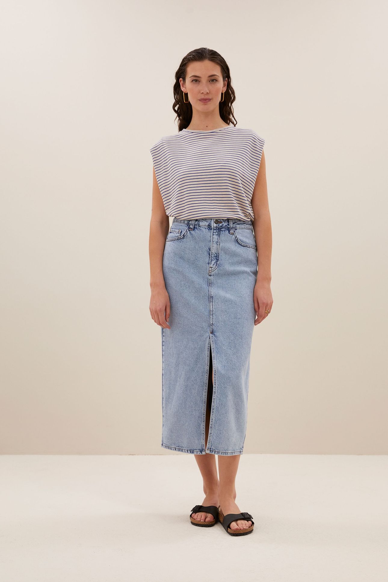 ELBA DENIM SKIRT LIGHT DENIM 2