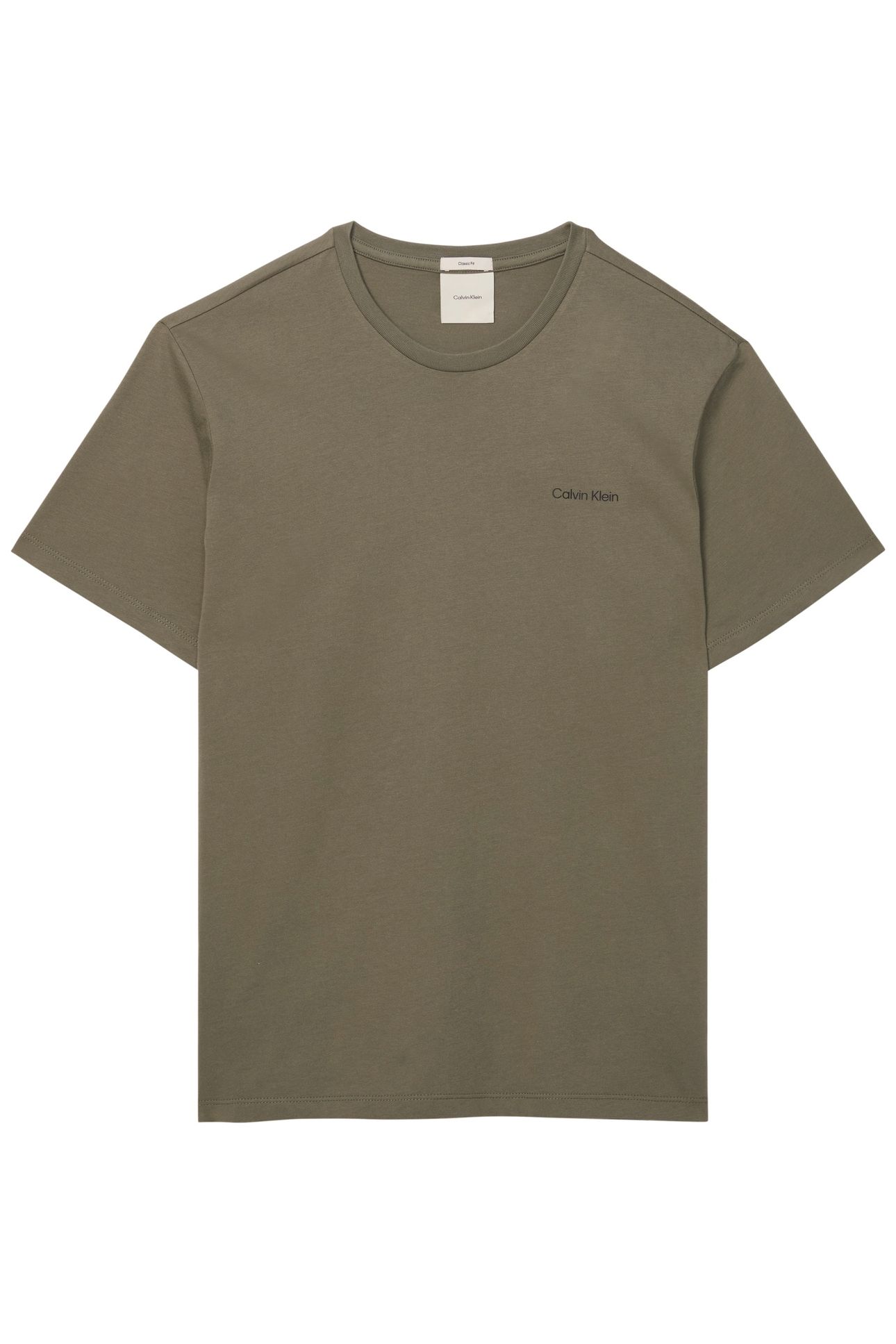 SS MICRO LOGO CREWNECK DUSTY OLIVE 4