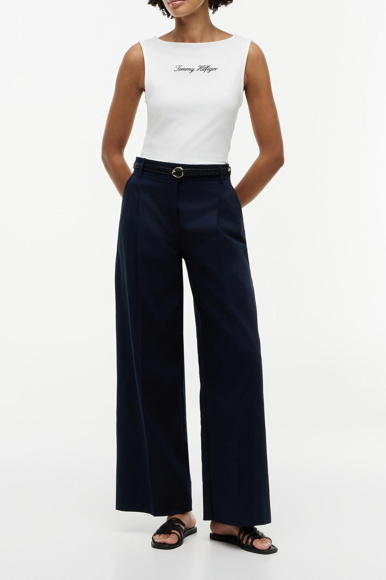 SLIM BOAT NECK TANK TOP ECRU 3