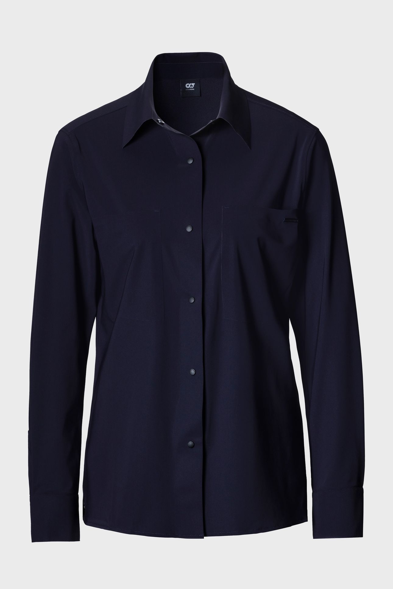 JEUWO V2.Y8.02 POLO SHIRT LONG DARK NAVY 1