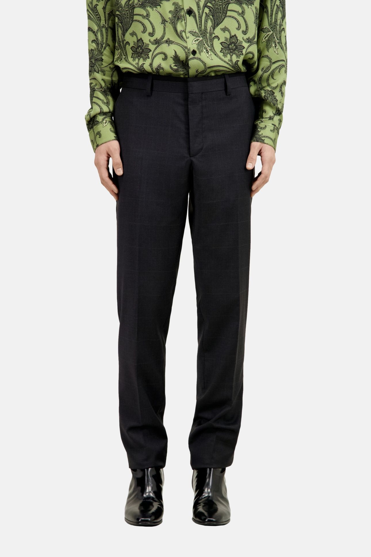 CHECKERED SUIT JACKET DARK GREY 1