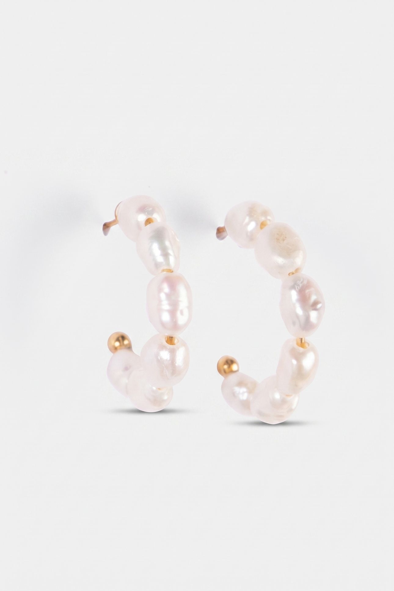 ORGANIC PEARL PERLENOHRRINGE GOLD 3