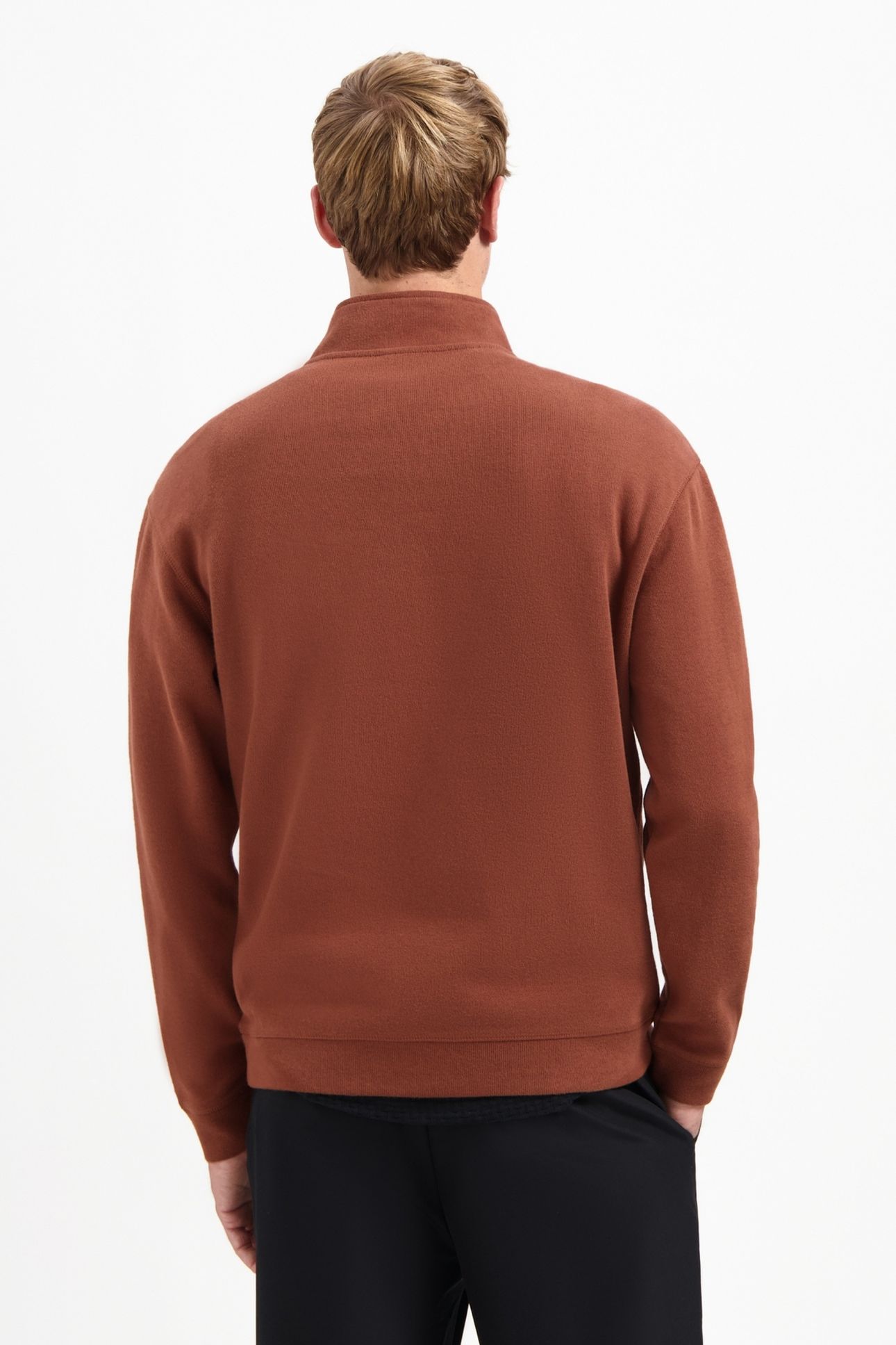 SWEATER HALF ZIP SOFT RIB RELAXED FIT TERRA 3