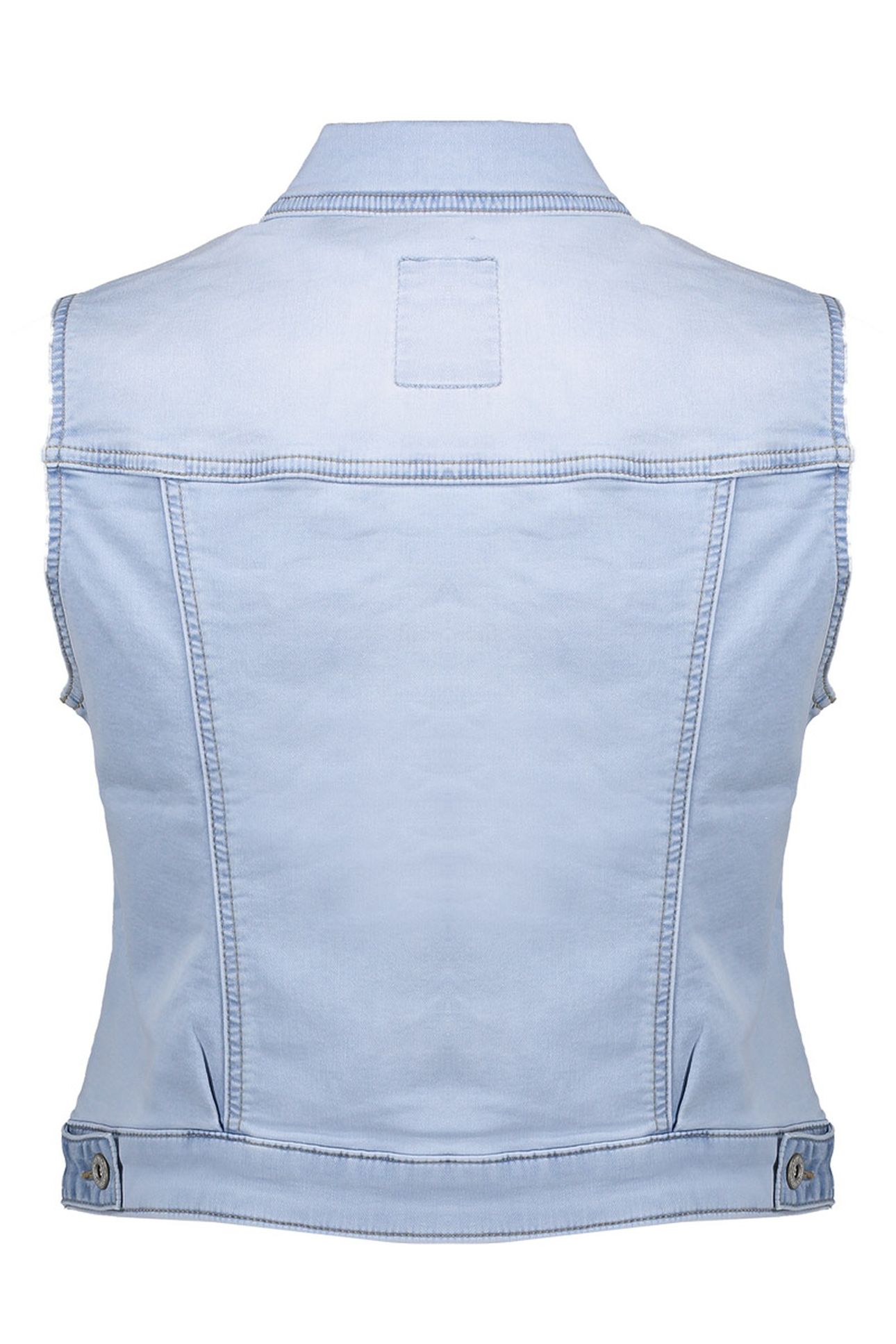 JEANS JACKET SLEEVELESS BLEACHED DENIM 2