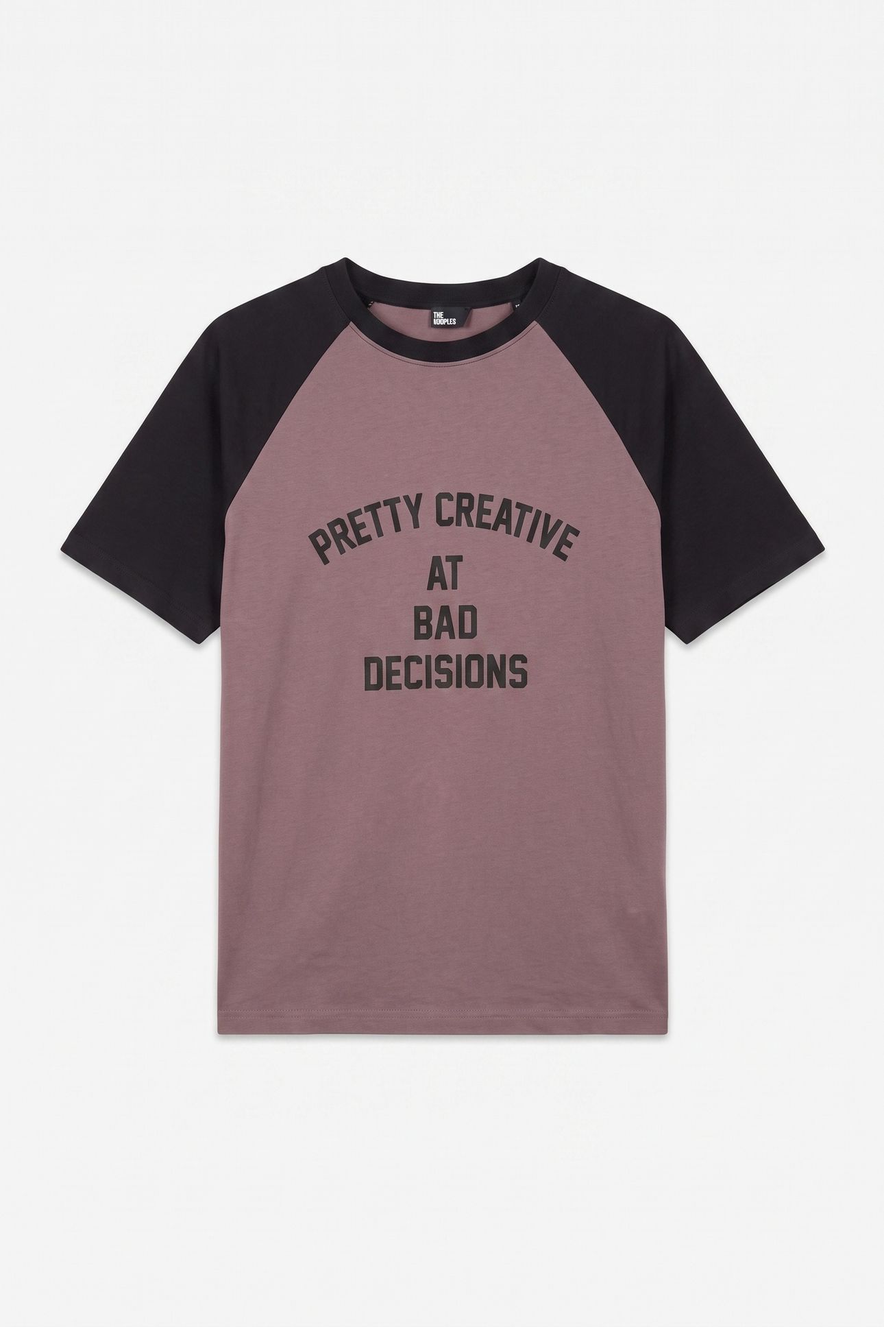 SHORT-SLEEVED T-SHIRT WITH PRINT ON THE FRONT BROWN 5