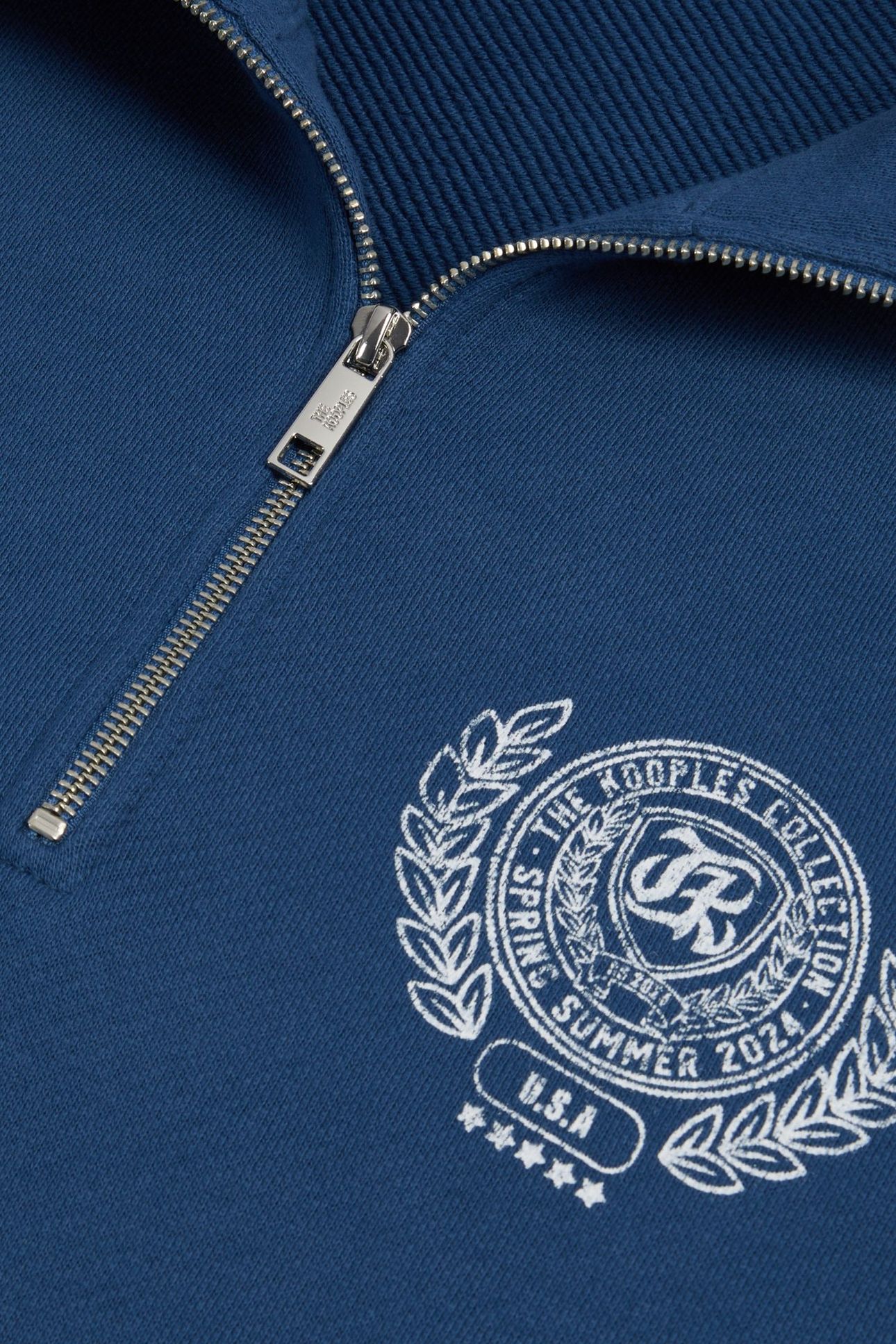 SWEATSHIRT A COL ZIPPE MIDDLE NAVY 7