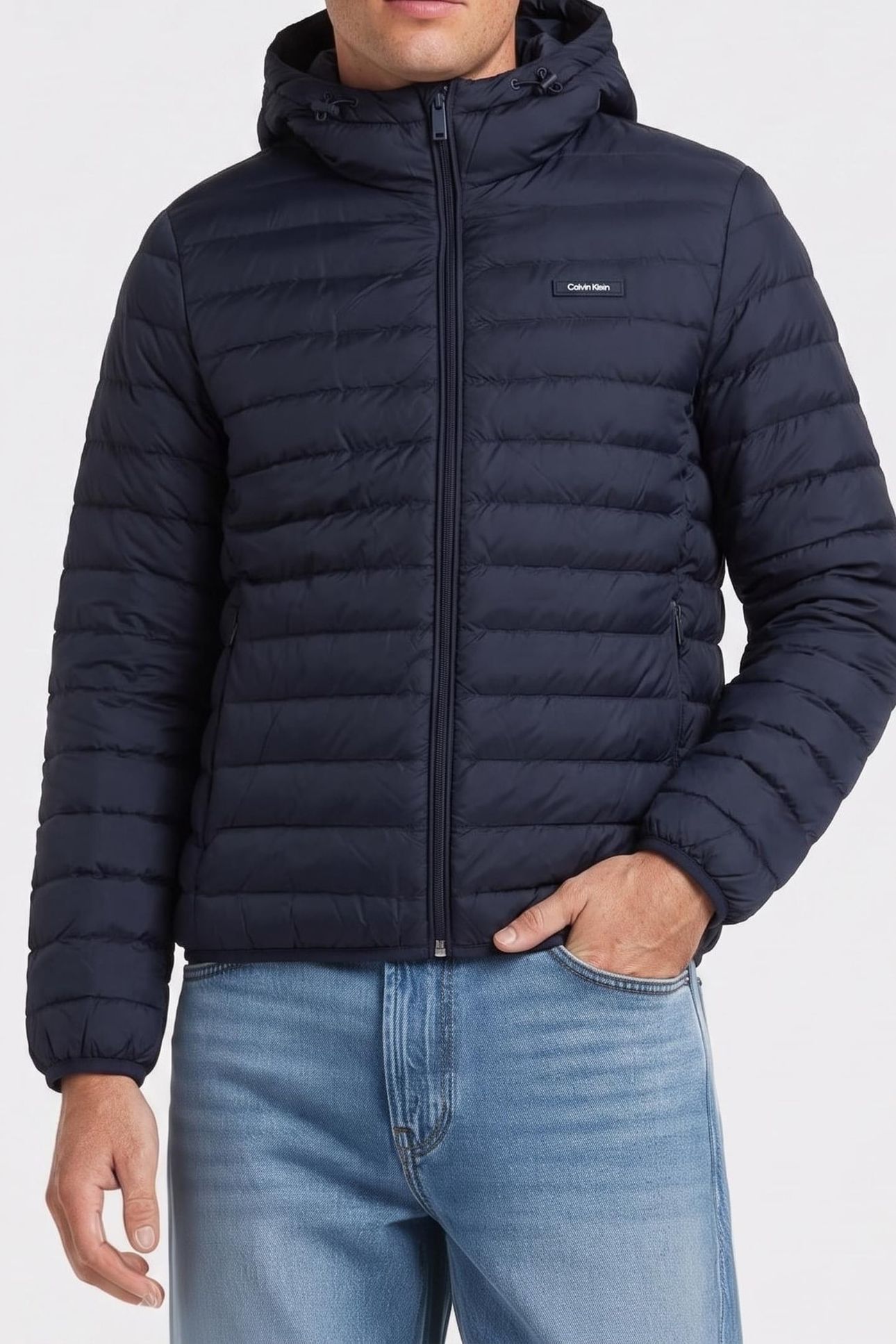LS HOODED NYLON JACKET DARK SAPPHIRE 1