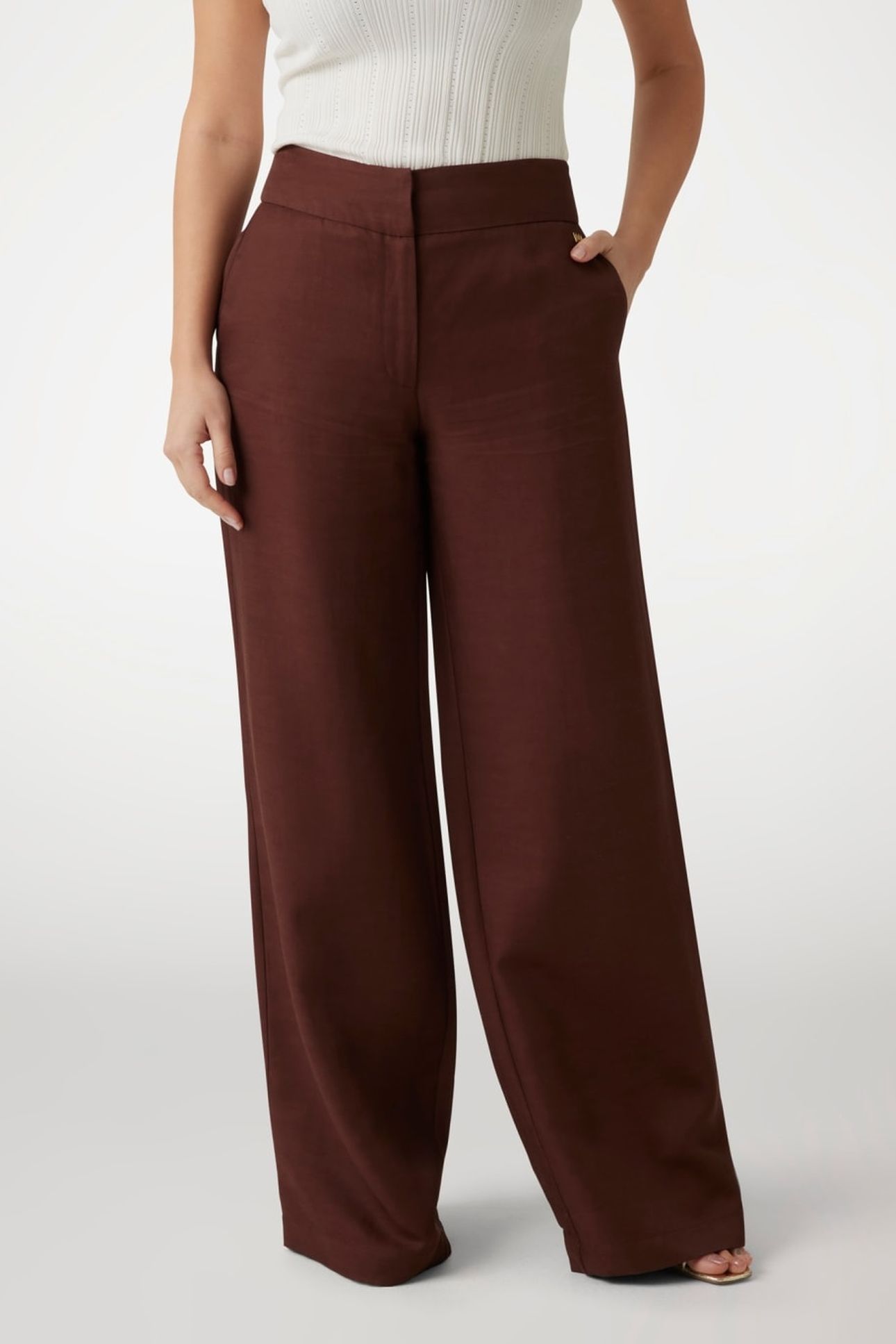 GRETA STRAIGHT PANT CIOCCOLATA 2