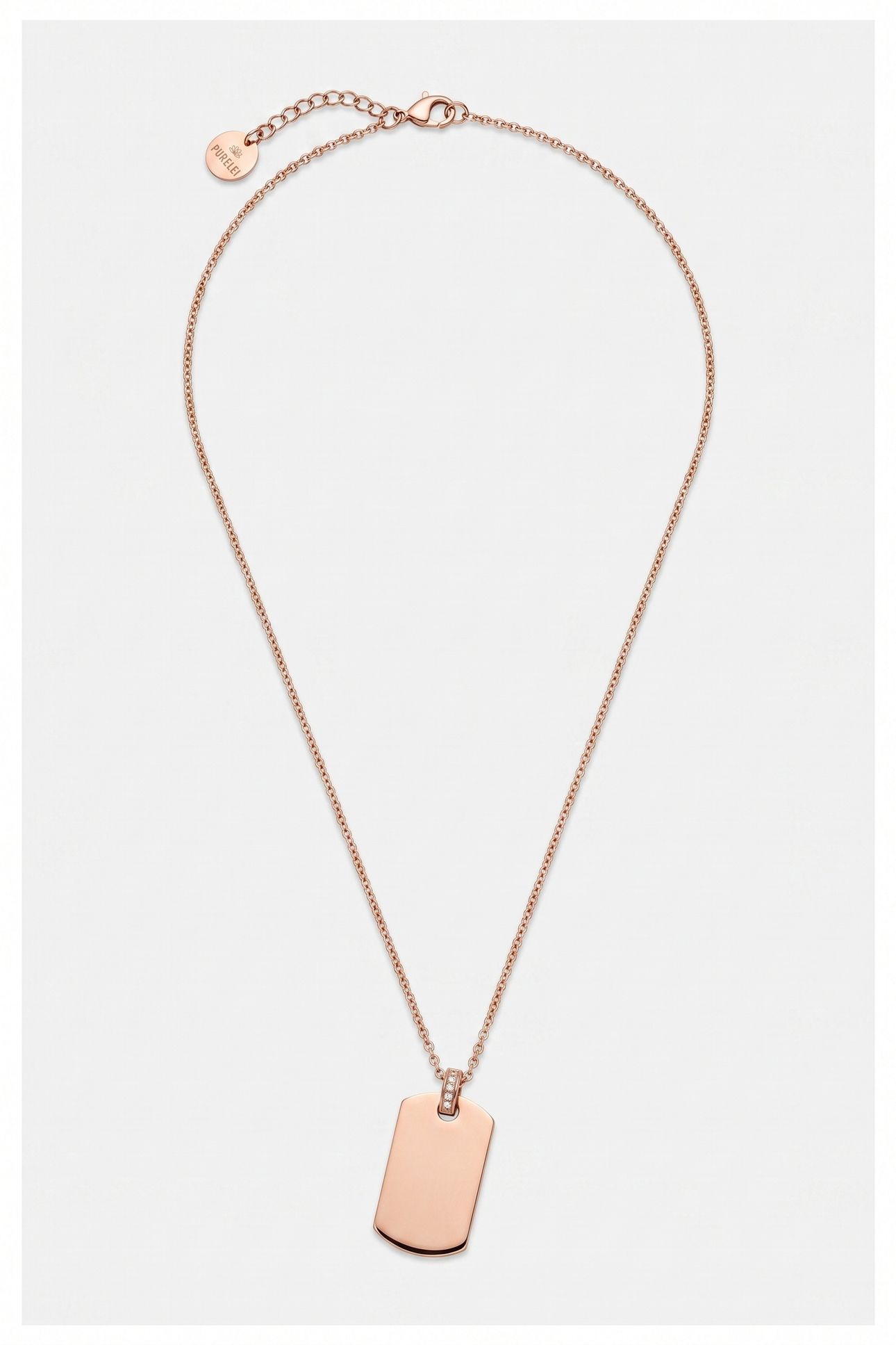 PLATE CHARM KETTE ROSEGOLD 3