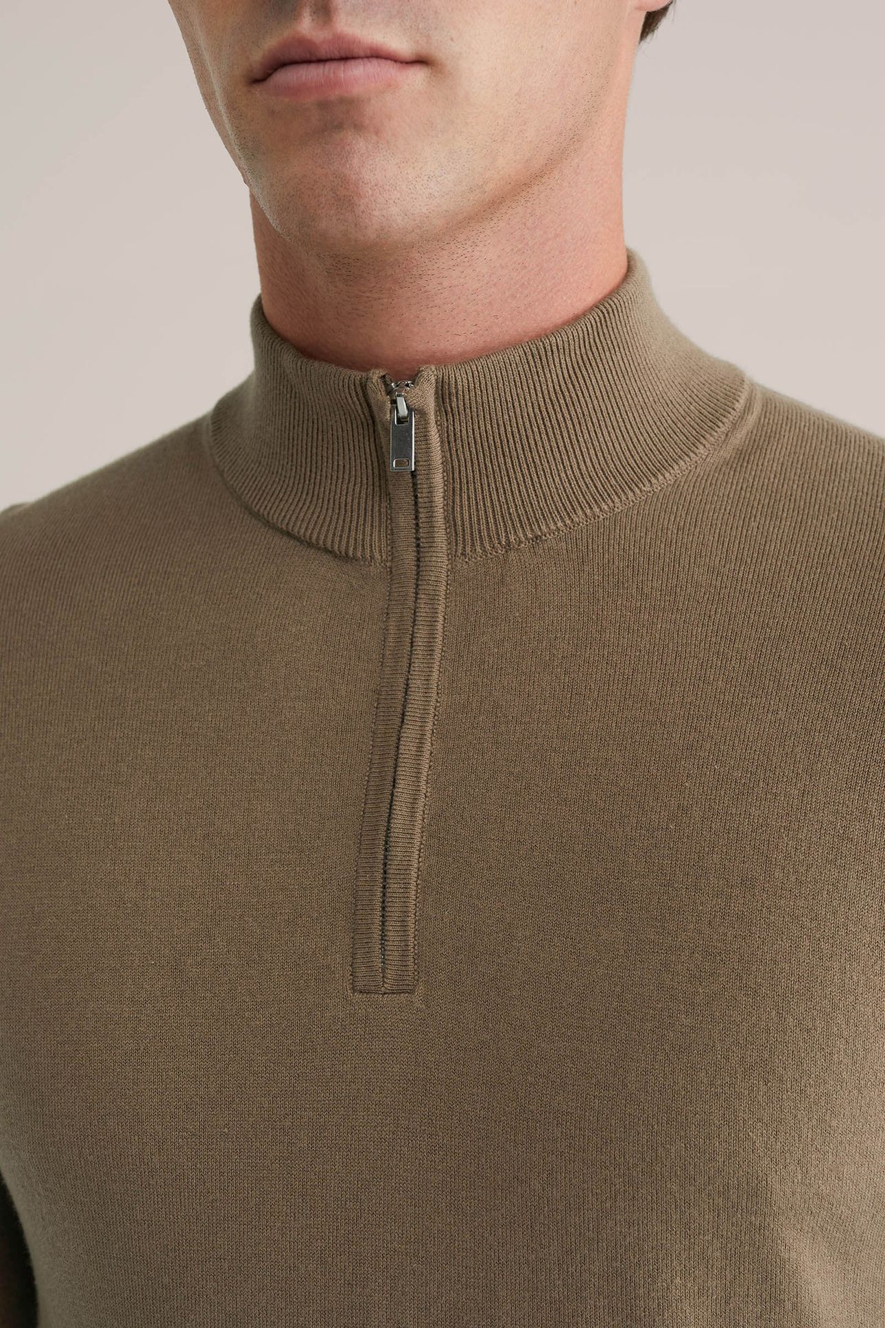 HALFWAY ZIPPER KHAKI 5