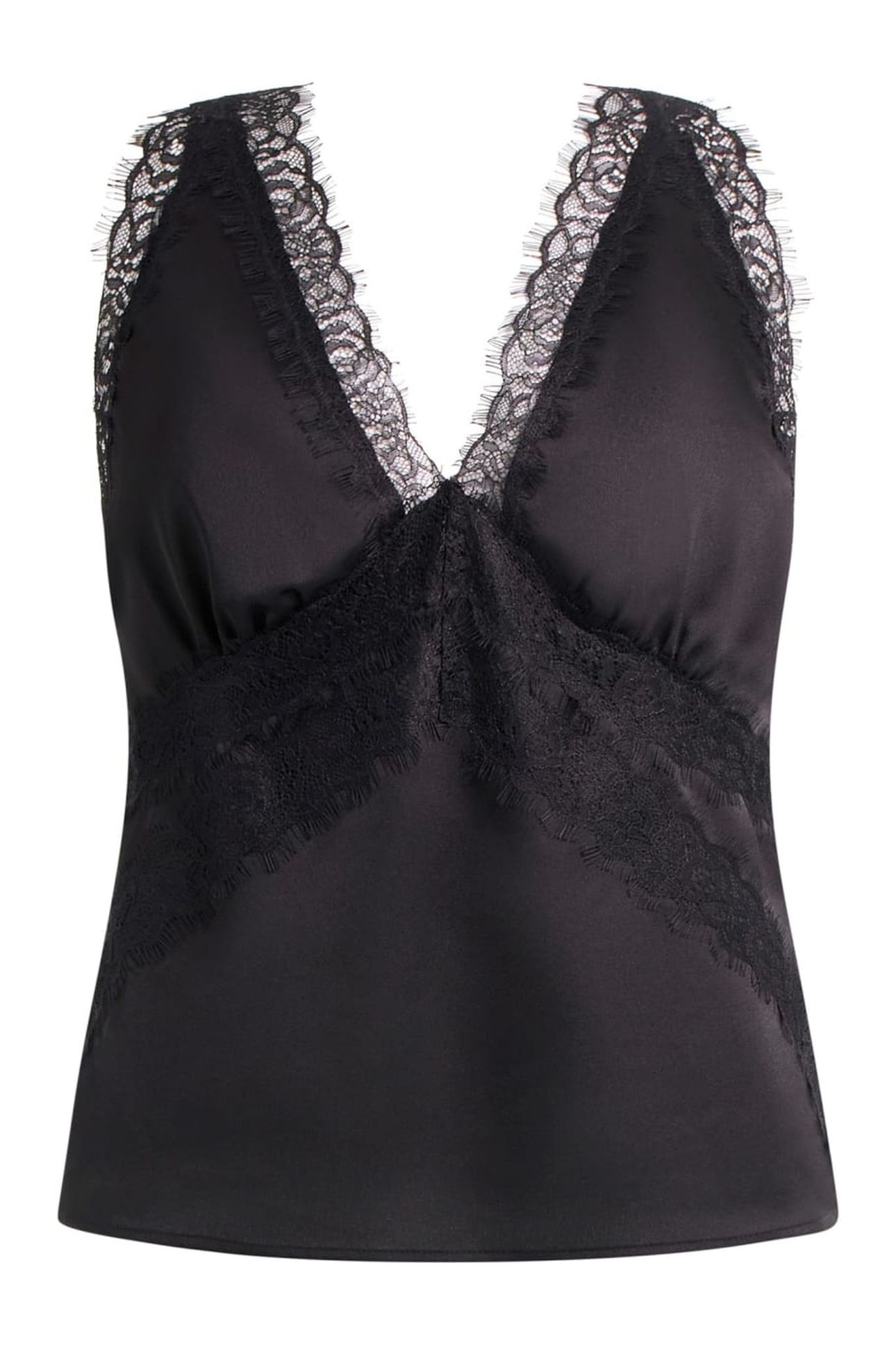 JAEL V NECK SL CAMI JET BLACK A996 4