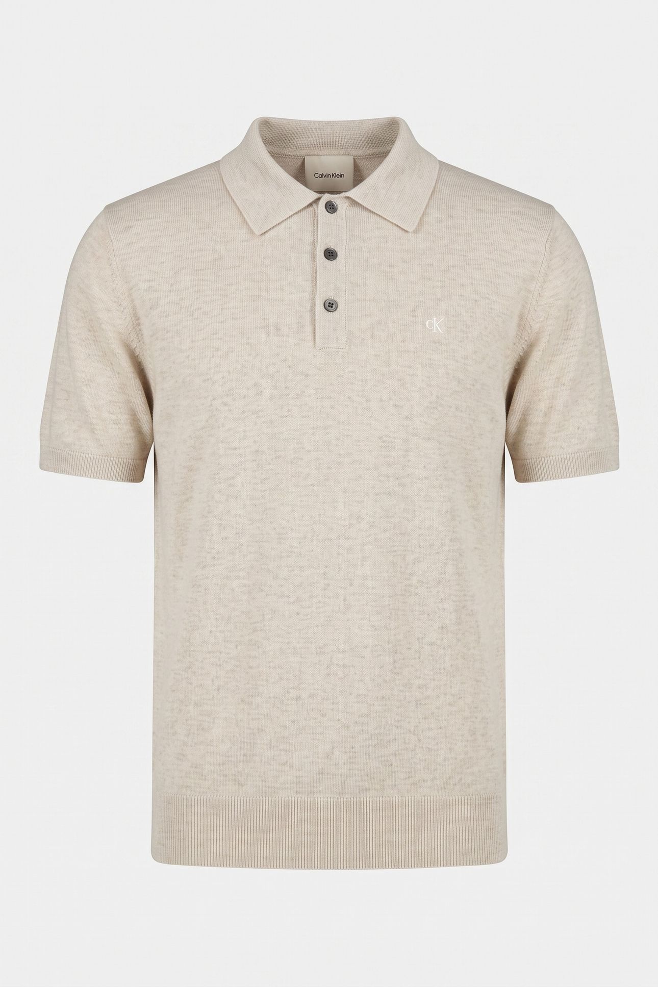 SS SUPIMA COTTON POLO SNOW HEATHER 3