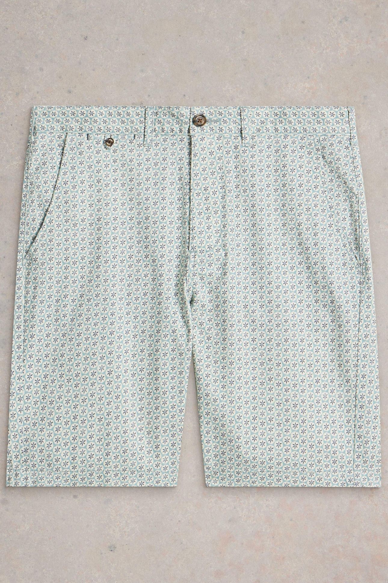 GEO PRINTED CHINO SHORT BLUE PRINT 4