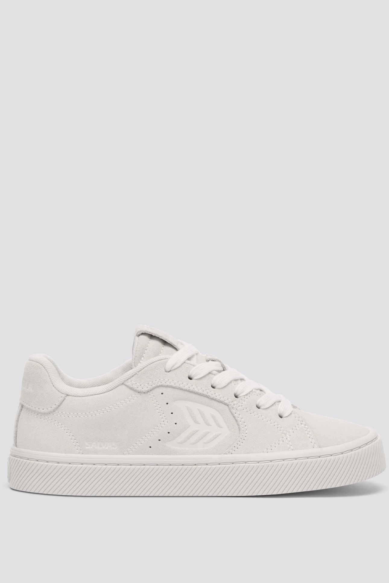 SALVAS SUEDE ALL SMOKE WHITE 4