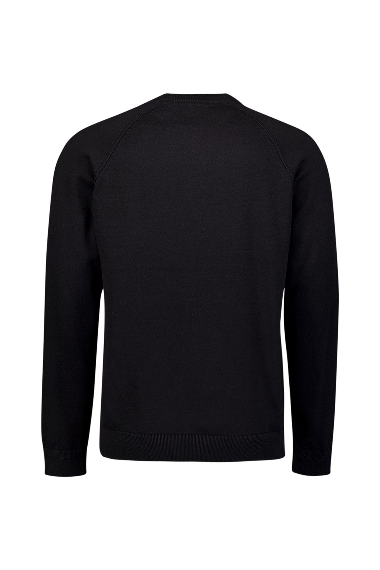 PULLOVER CREWNECK SOLID WAFFLE KNIT BLACK 6