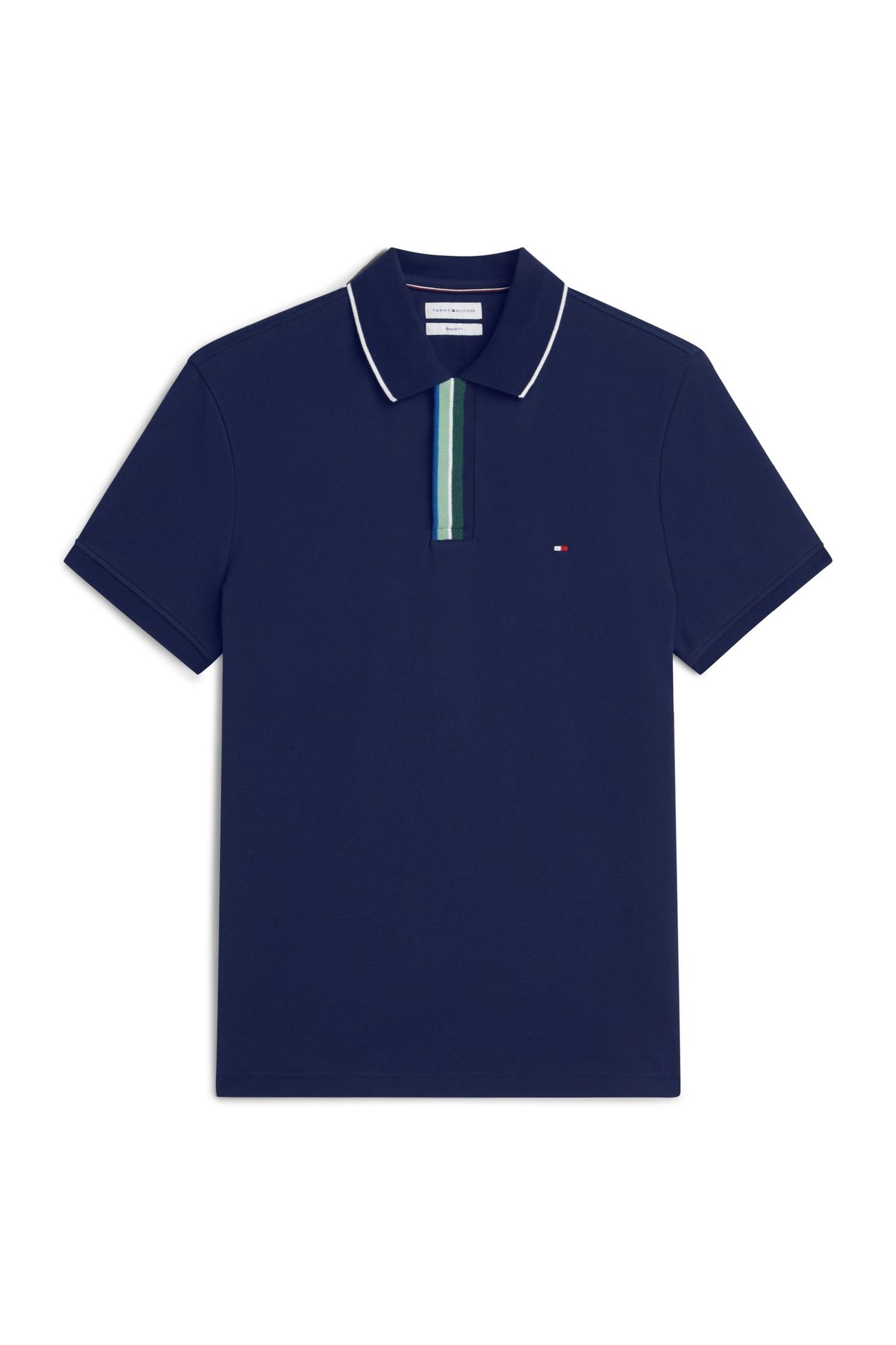 PIQUE PLACKET T-SHIRT CARBON NAVY 3