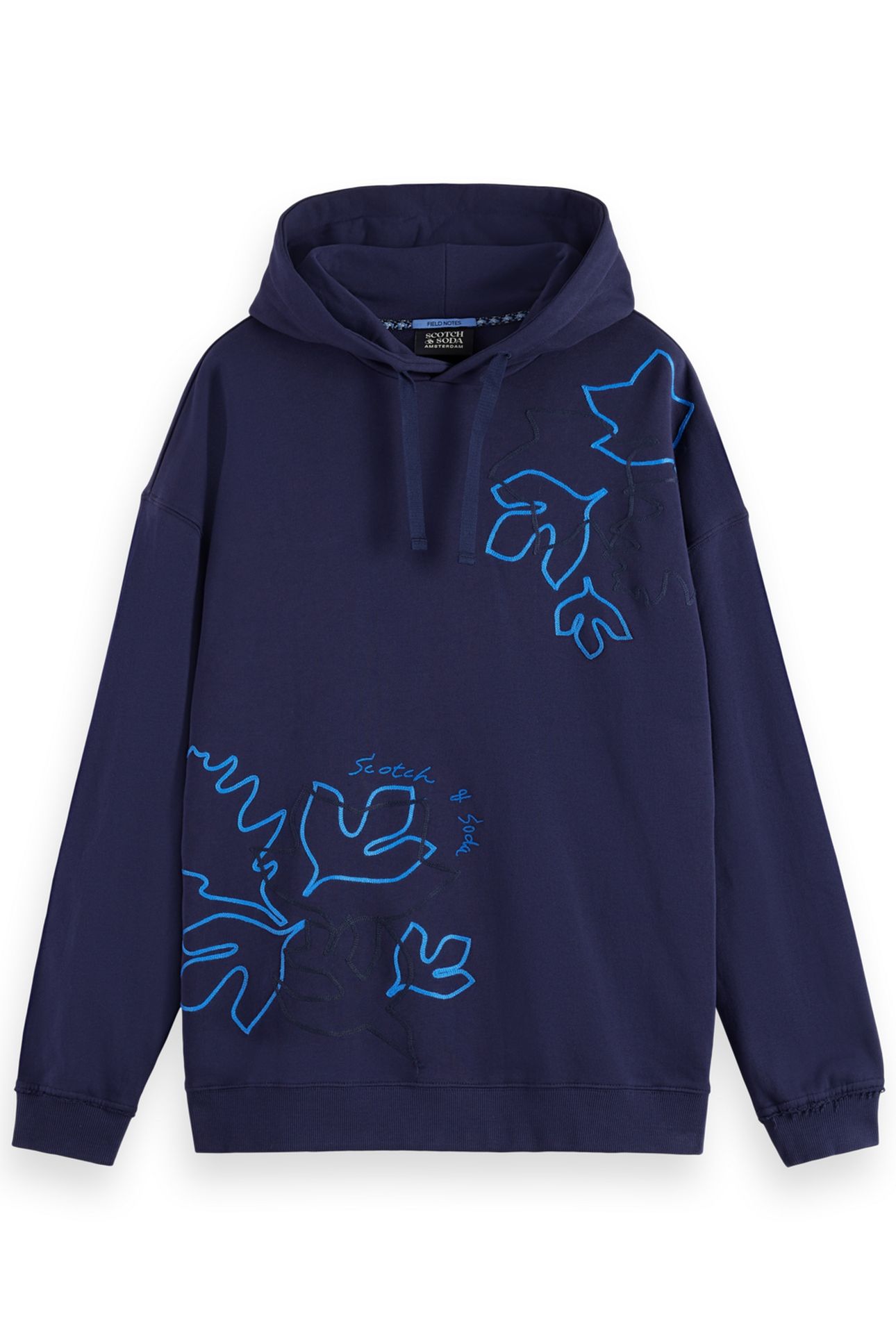 FRONT + BACK AW HOODIE PEACOAT 4