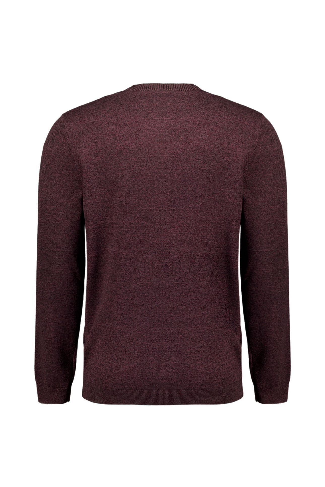 PULLOVER CREWNECK 2 COLOURED MELANGE DARK WINE 6